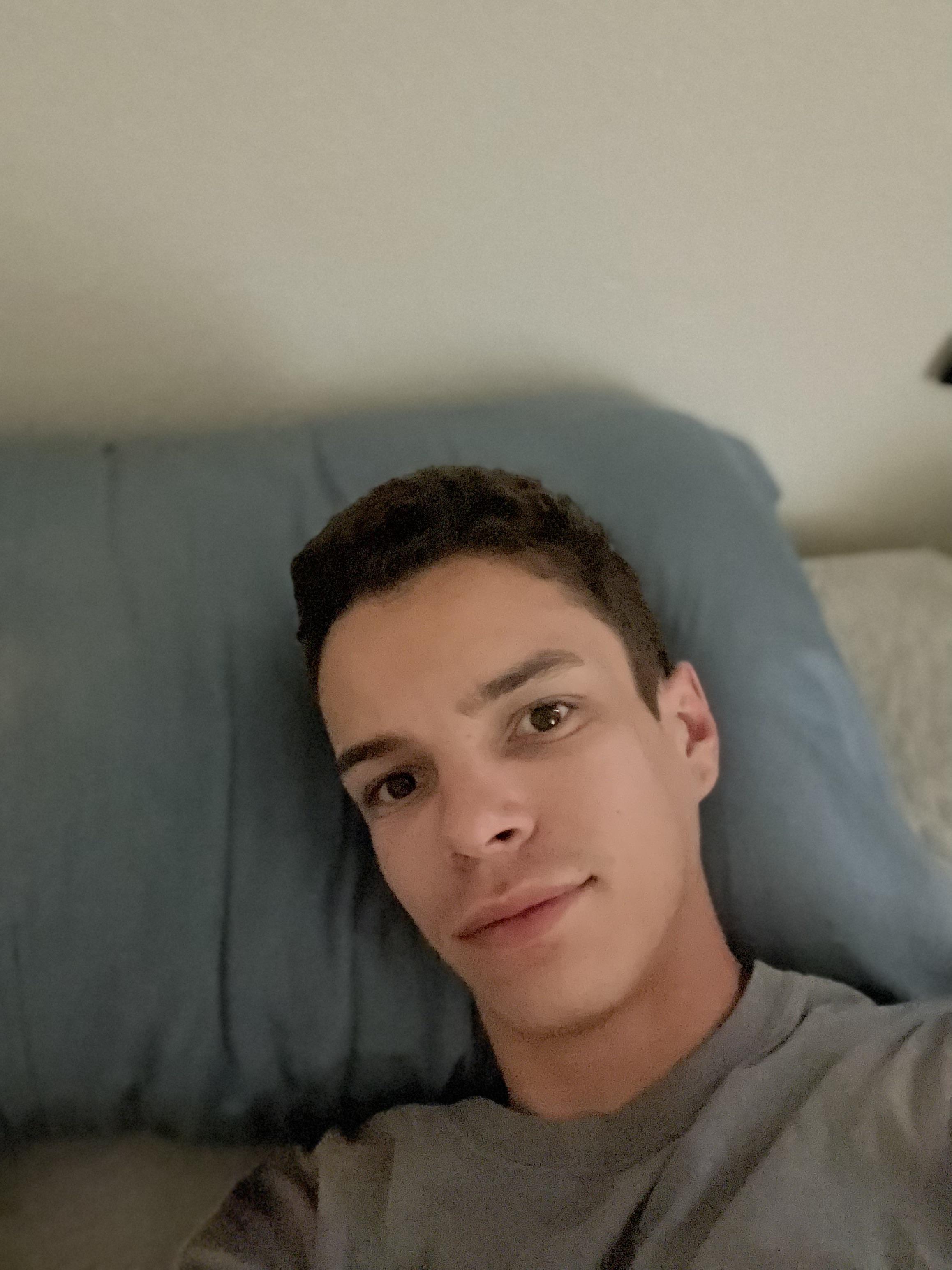 Laying in bed selfies