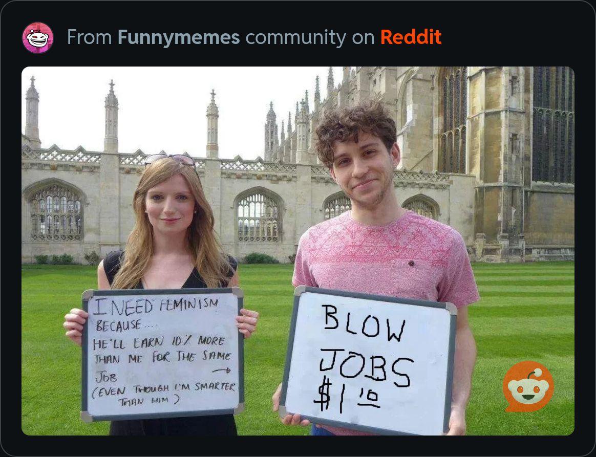 Sexist joke? Or is the joke just bj? : rExplainTheJoke Why are blowjobs called blowjobs