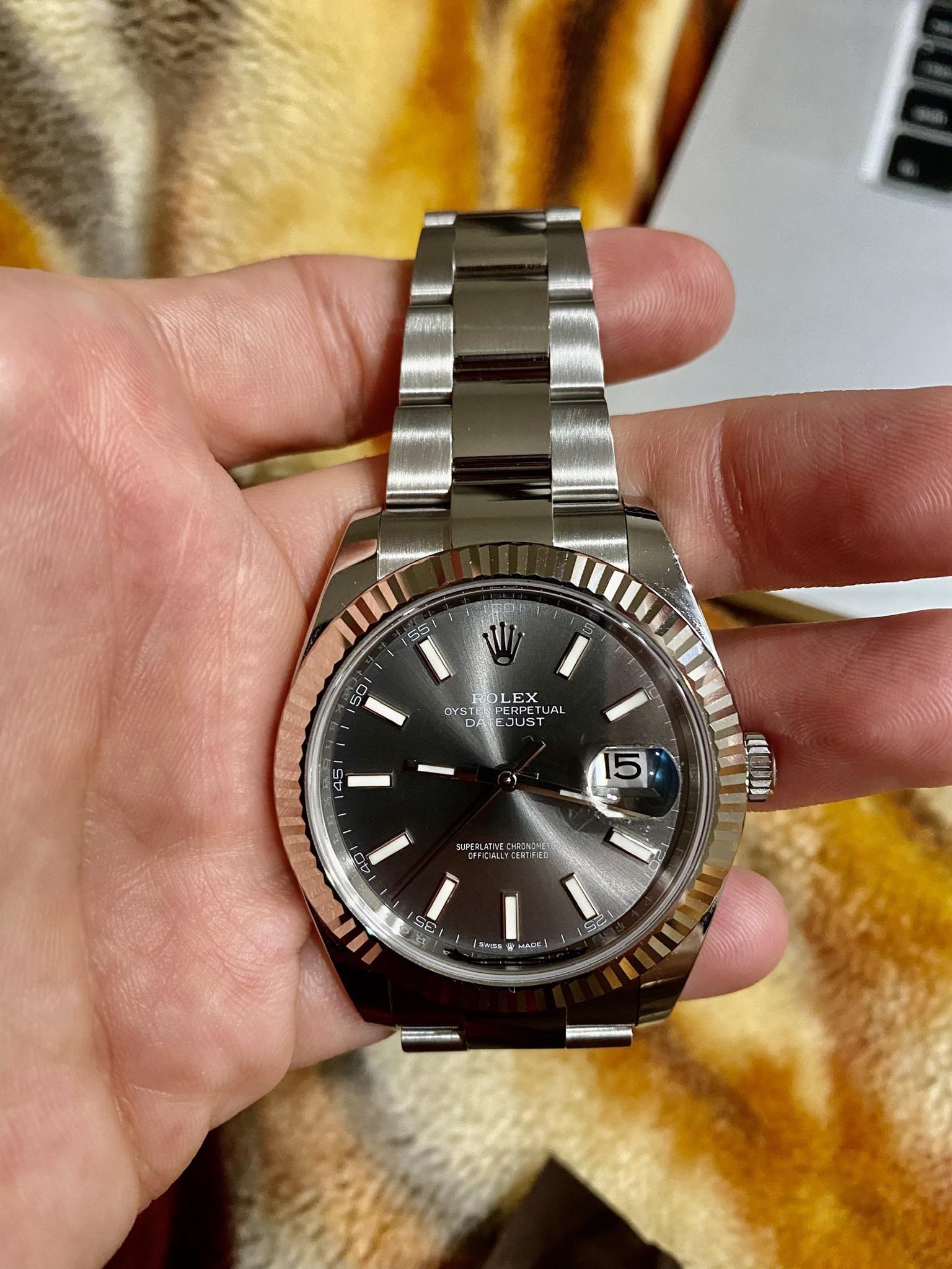 Datejust 41 Rhodium Dial R Rolex