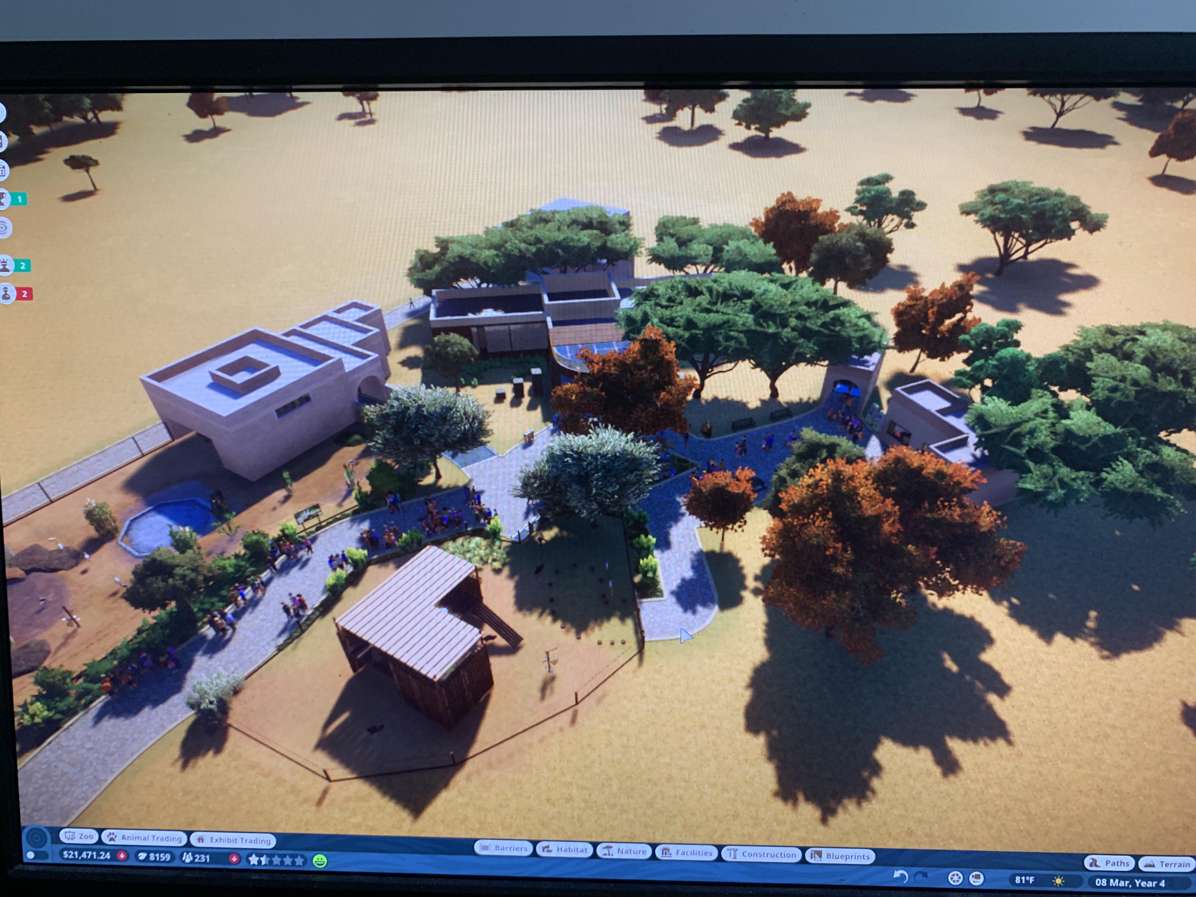 I always like to move my entrance to a corner of the zoo. Anyone else try  this? : rPlanetZoo