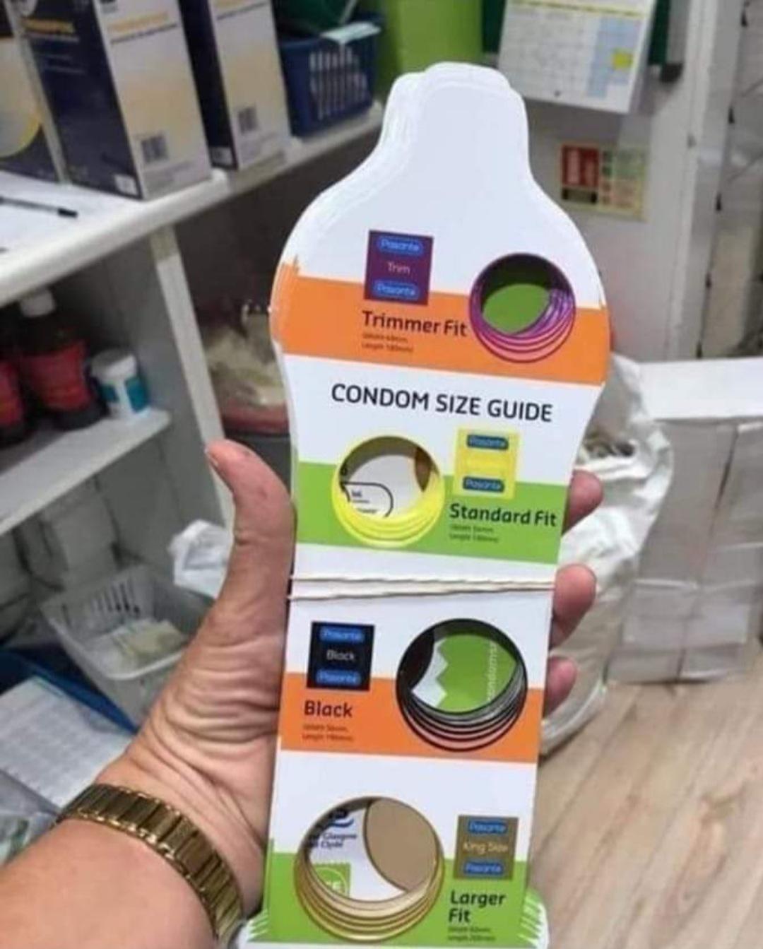 What size do large condoms fit