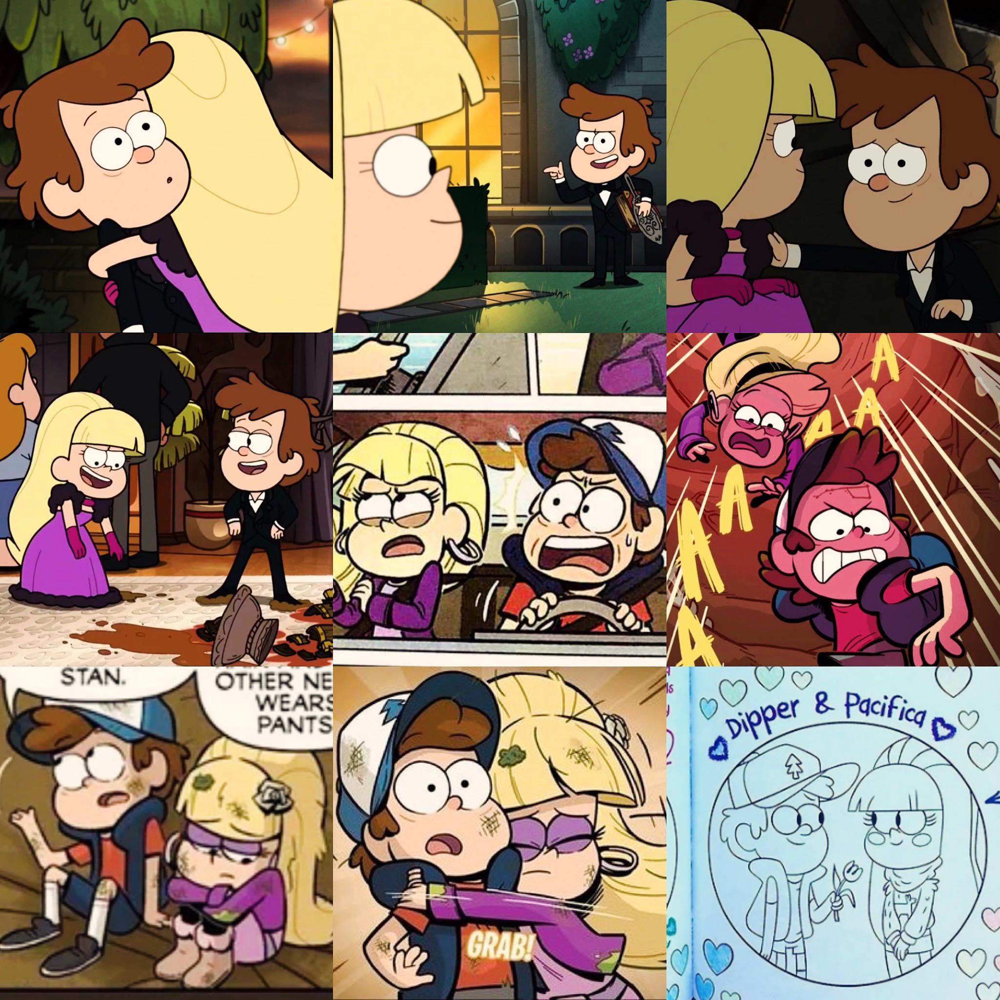 gravity falls dipper x pacifica