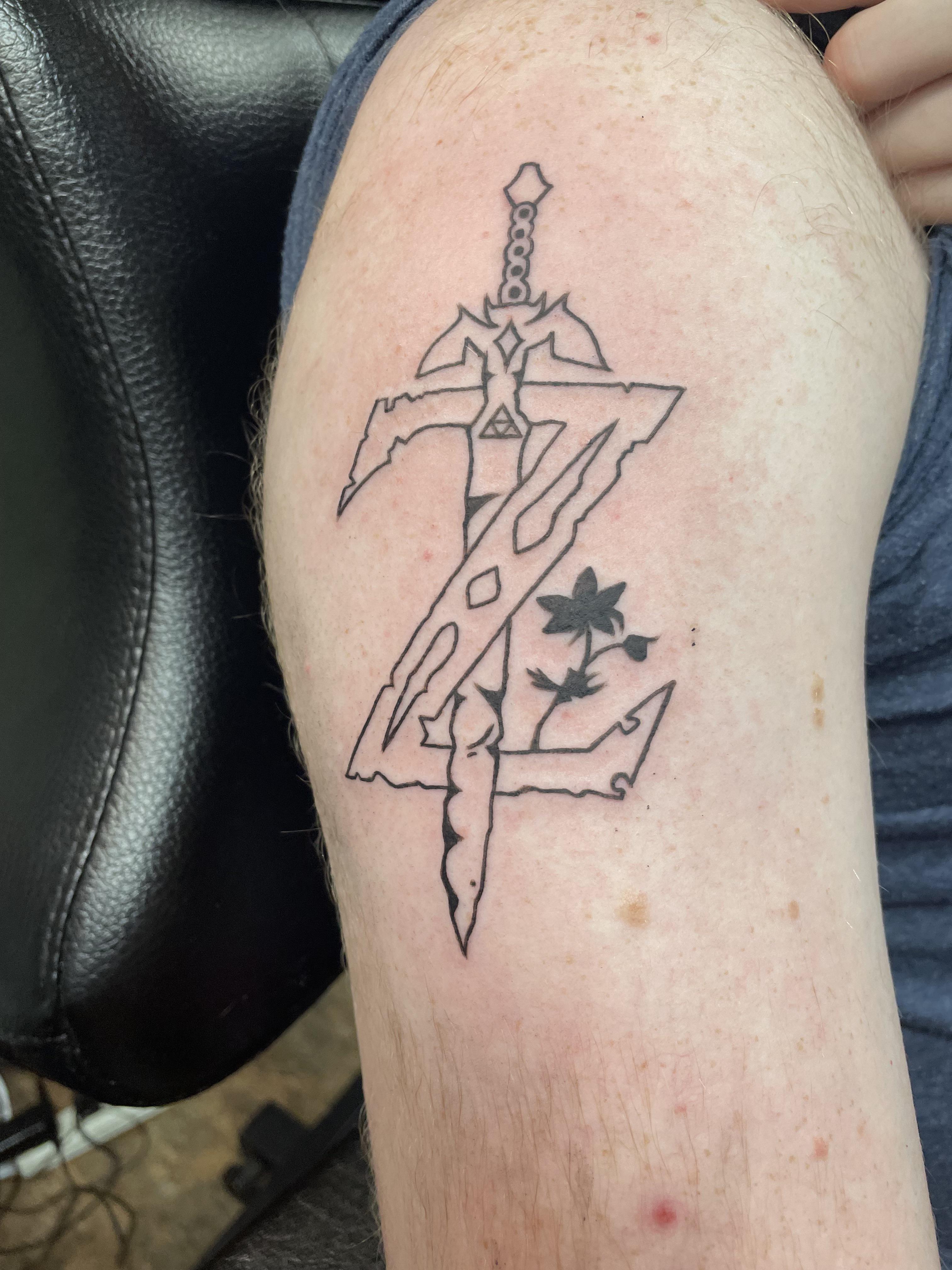 After Growing Up With Zelda, Just Got This Tattoo To Celebrate My Favorite Game In The Series. : R/Breath_Of_The_Wild 4032_x_3024_jpg