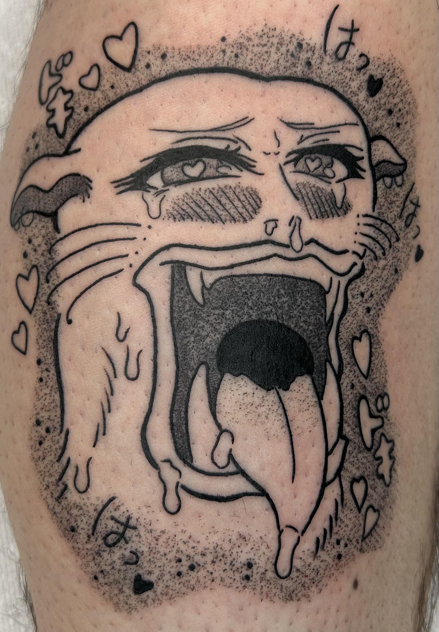 Ugly panther tattoo