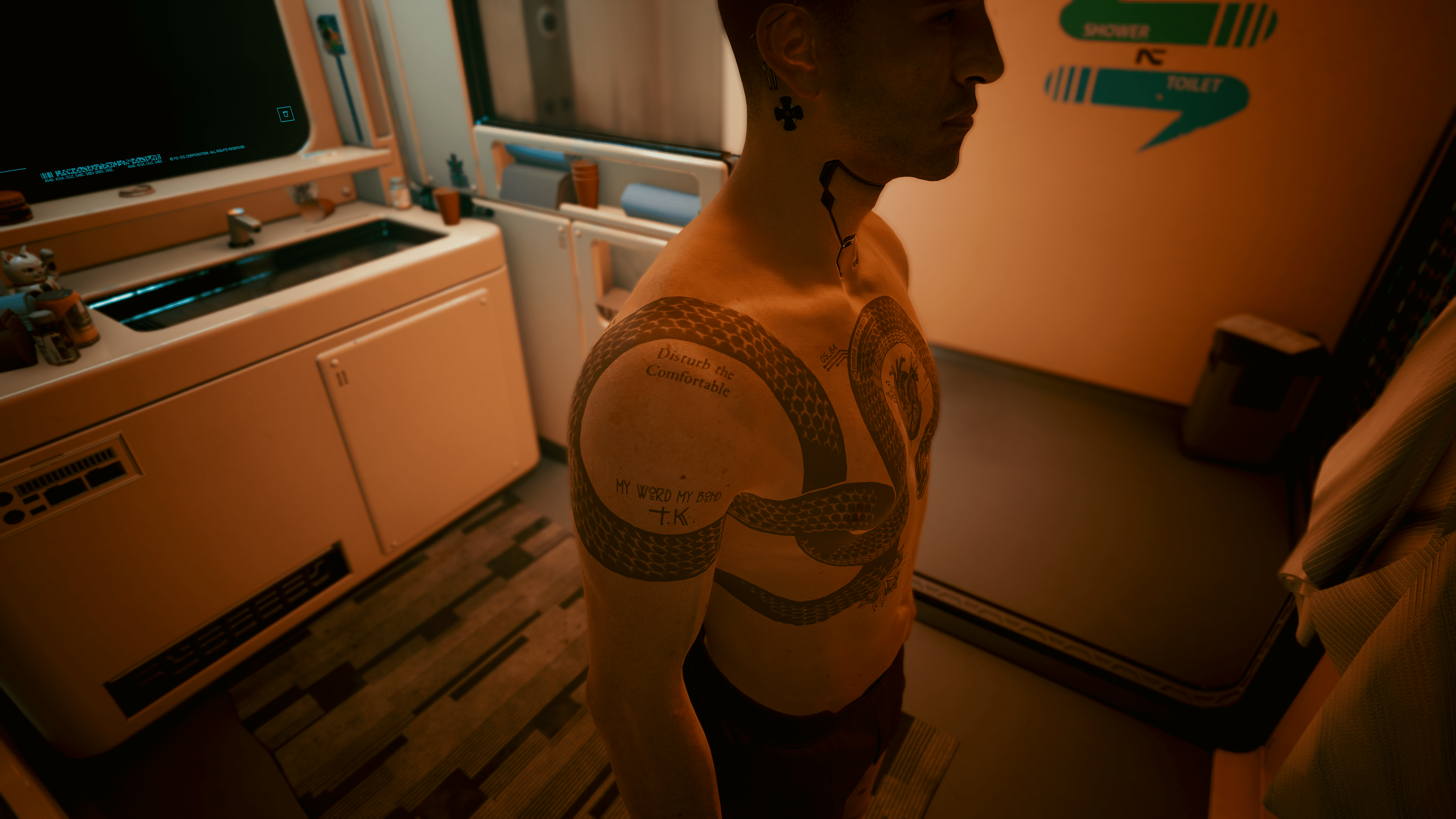 Significance Of (One Of) V's Tattoo Options - Breakdown In Comments : R/Lowsodiumcyberpunk 2160_x_3840_png