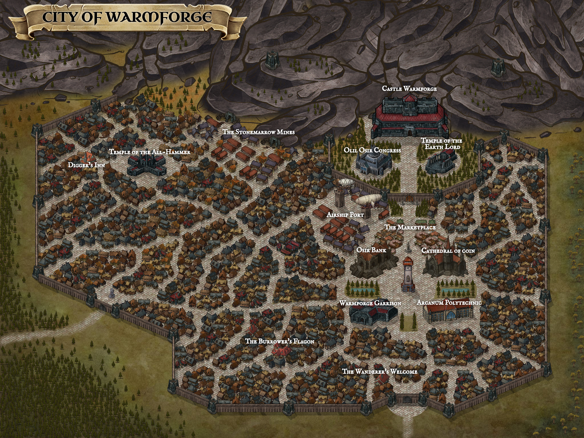 Dwarven City Of Warmforge Description In The Comments Inkarnate
