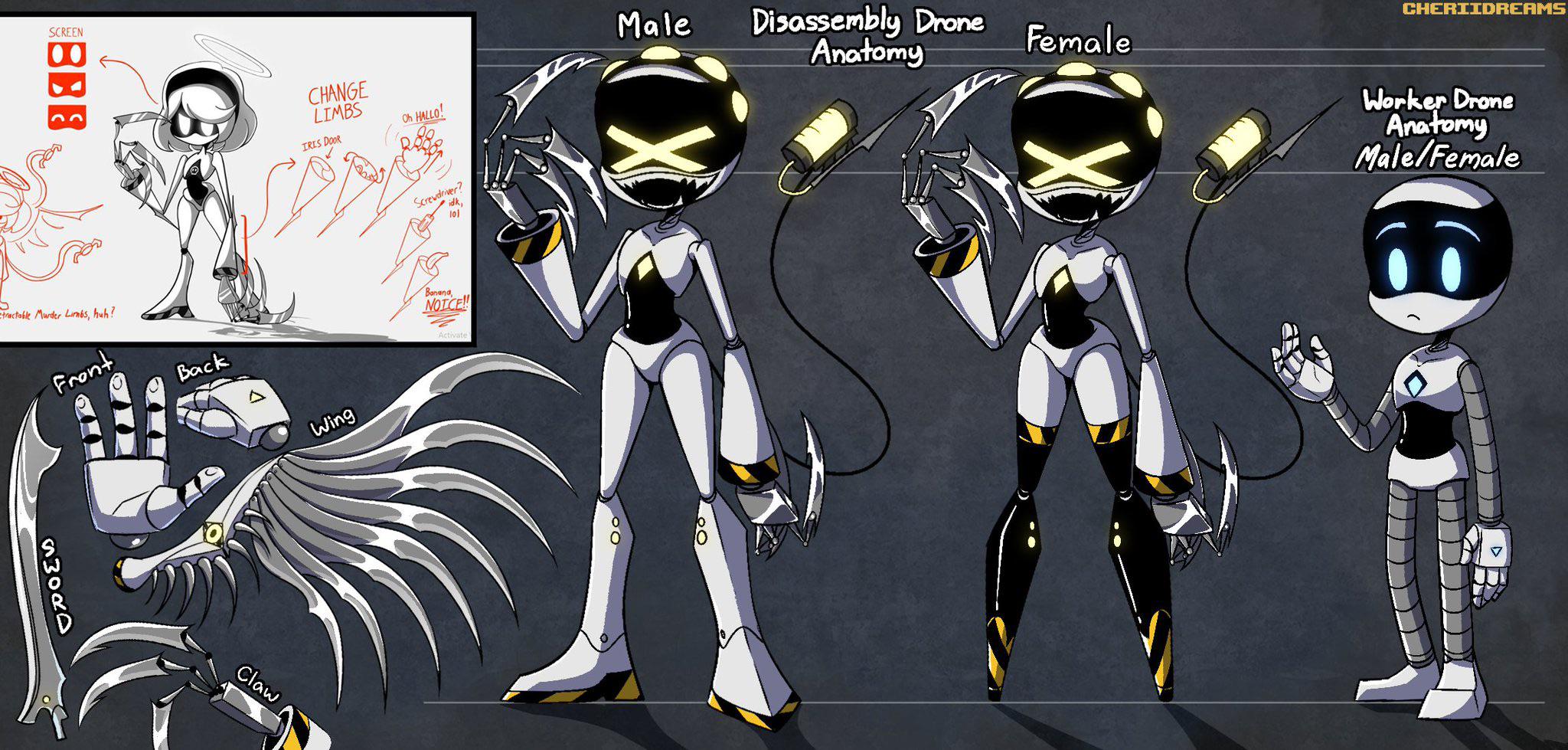 Murder drones anatomy