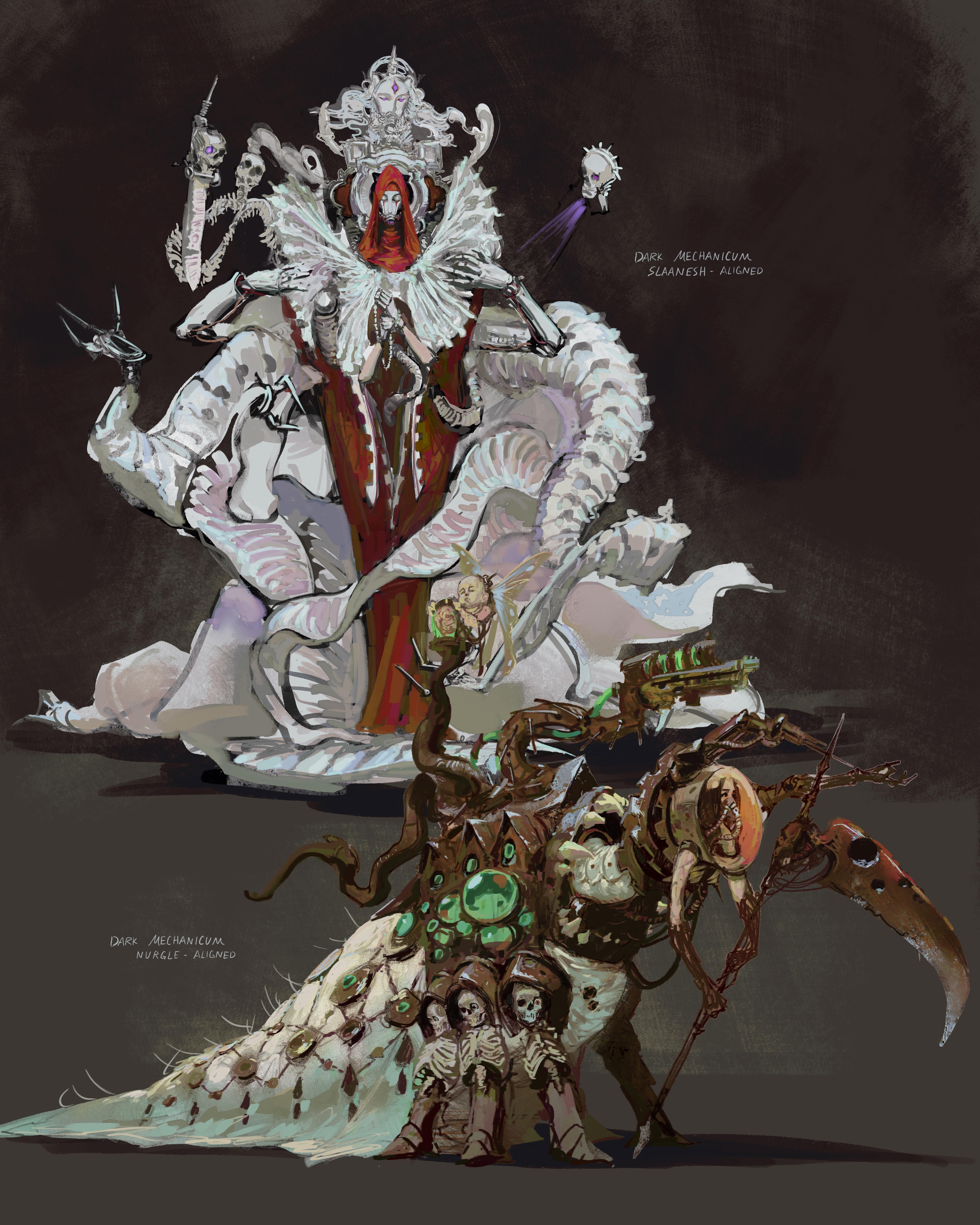 黑暗机械神教- 奸奇和纳垢的生物祭司(OC) : rImaginaryWarhammer