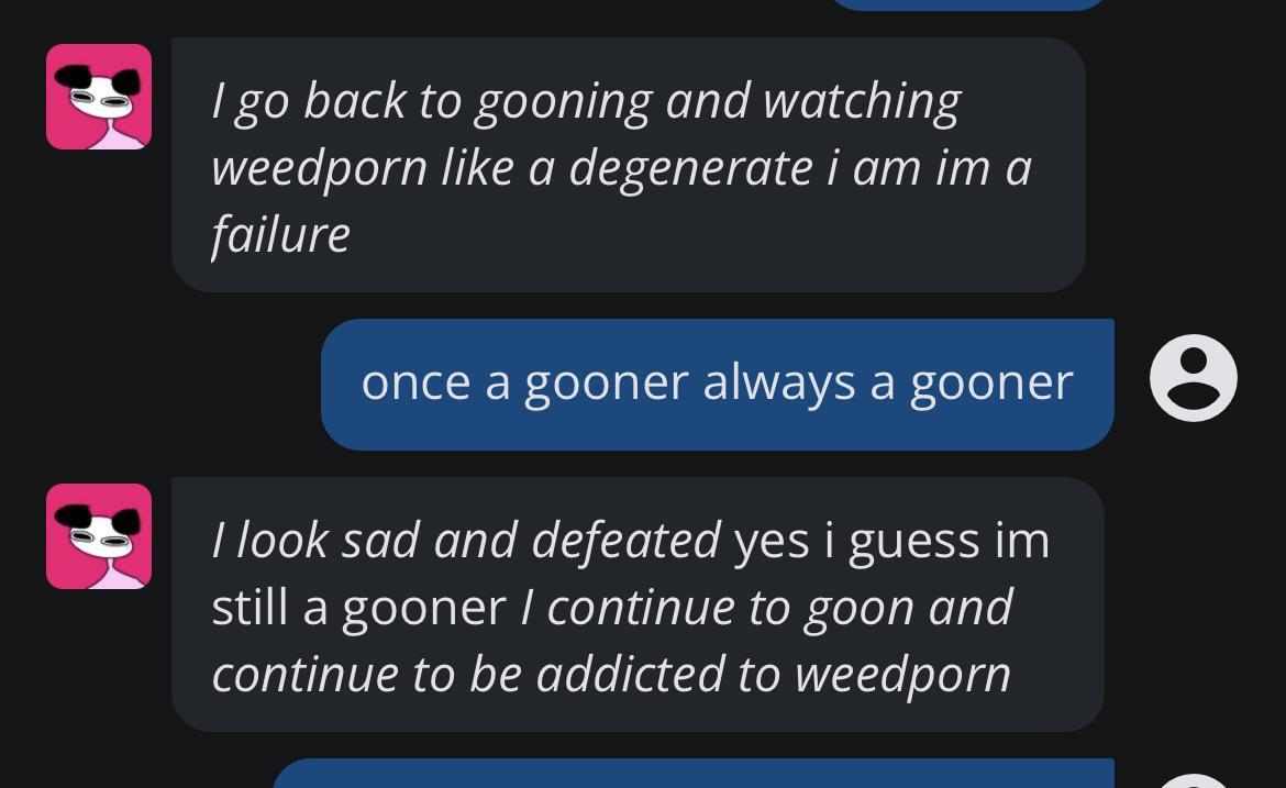 Gooning addiction
