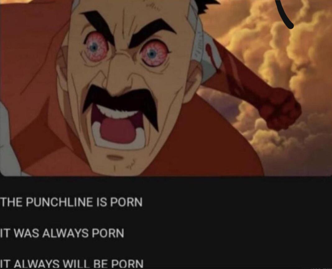 the punchline is porn