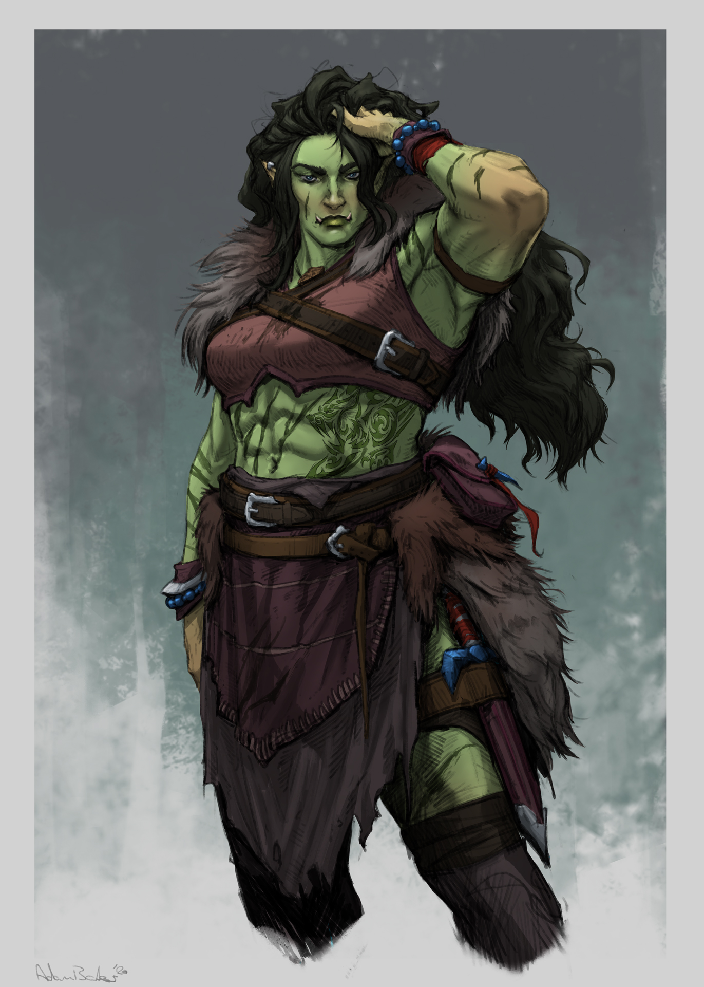 Futa orc on male