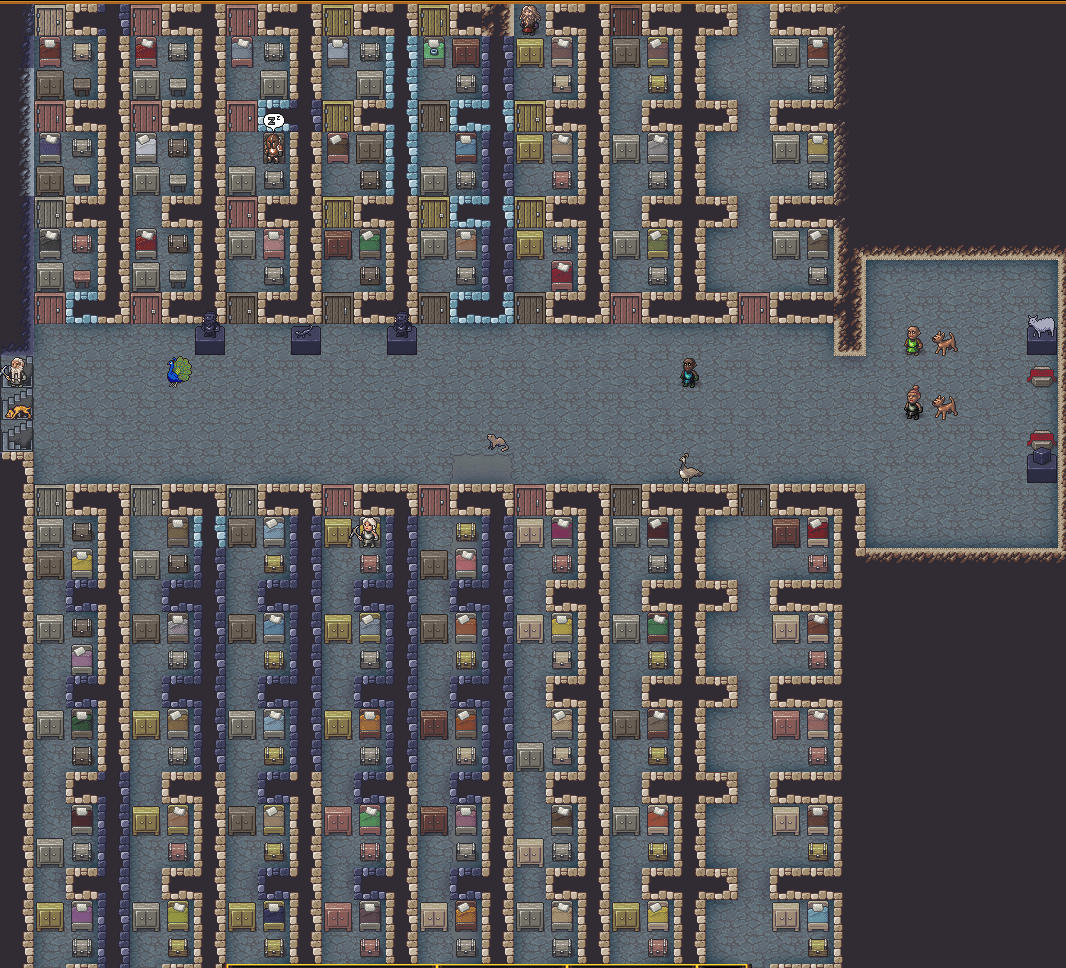 The key to the housing crisis are meager quarters and the opiate of people:  religion : rdwarffortress