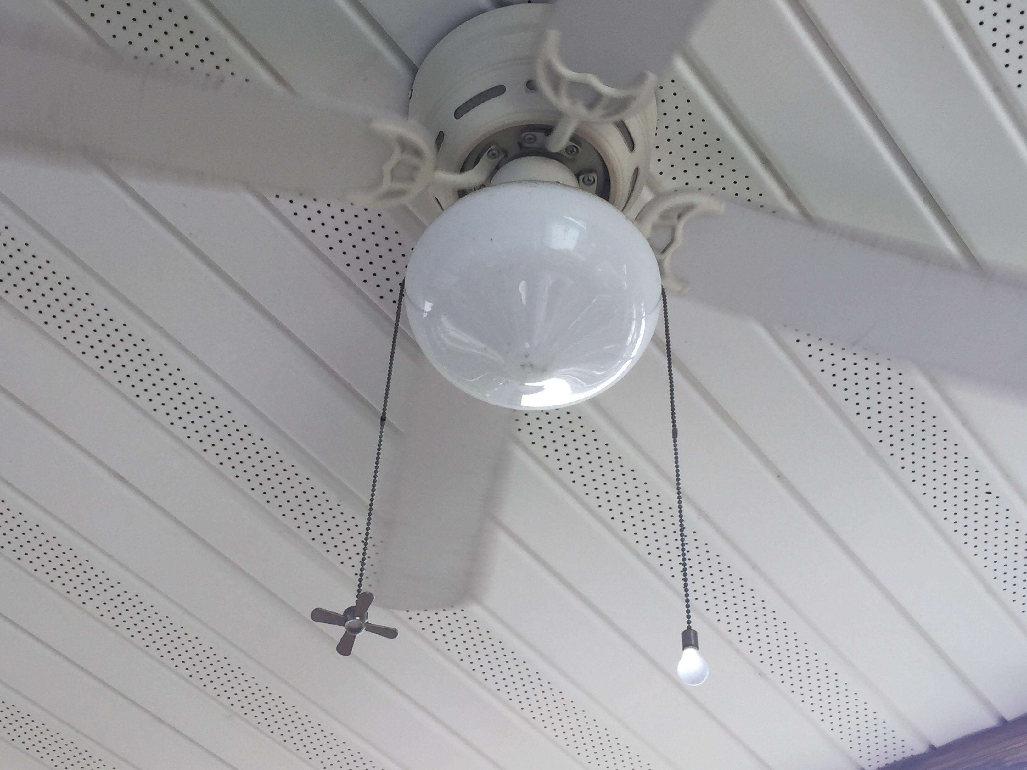 Pull string fan
