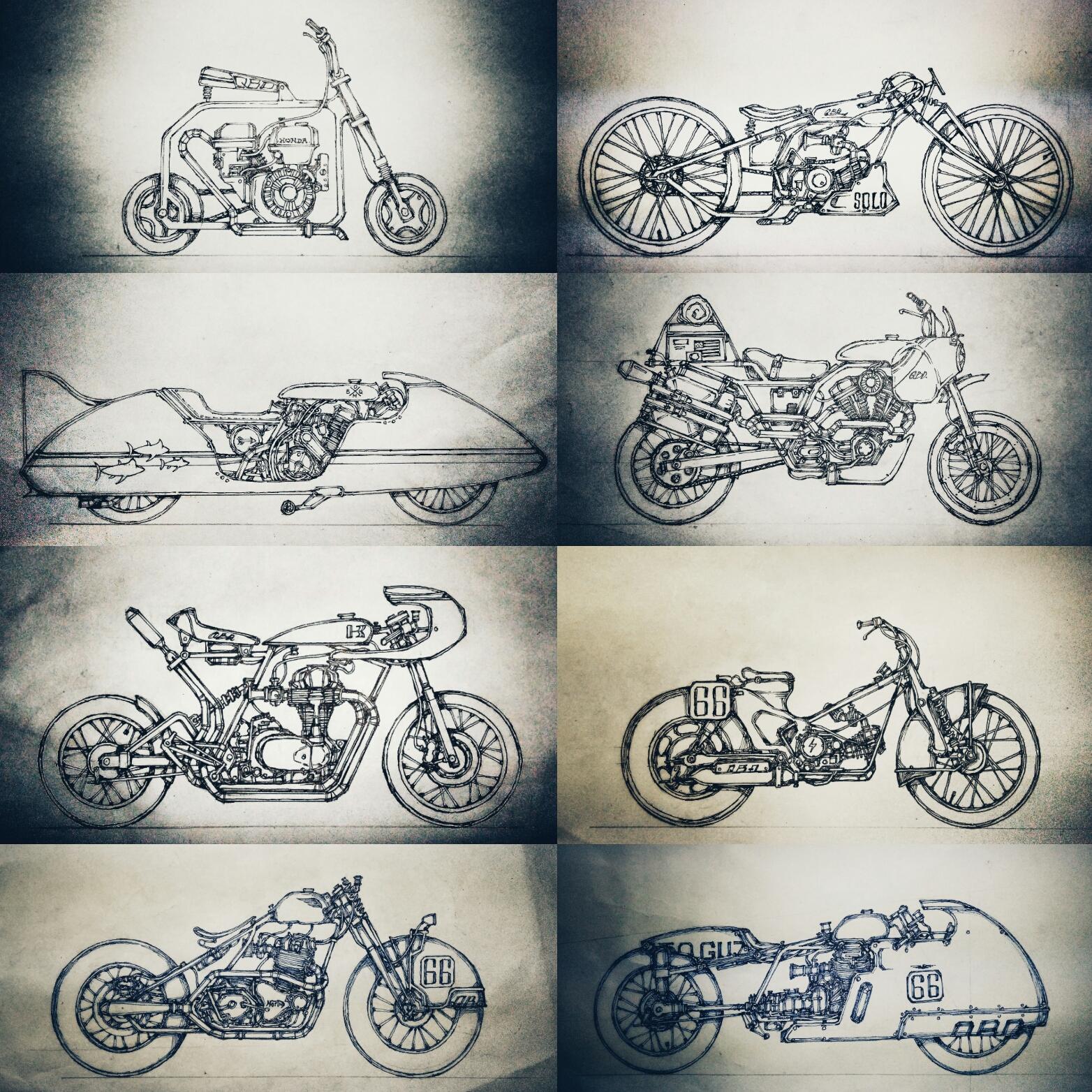 Imagenes de motos para dibujar