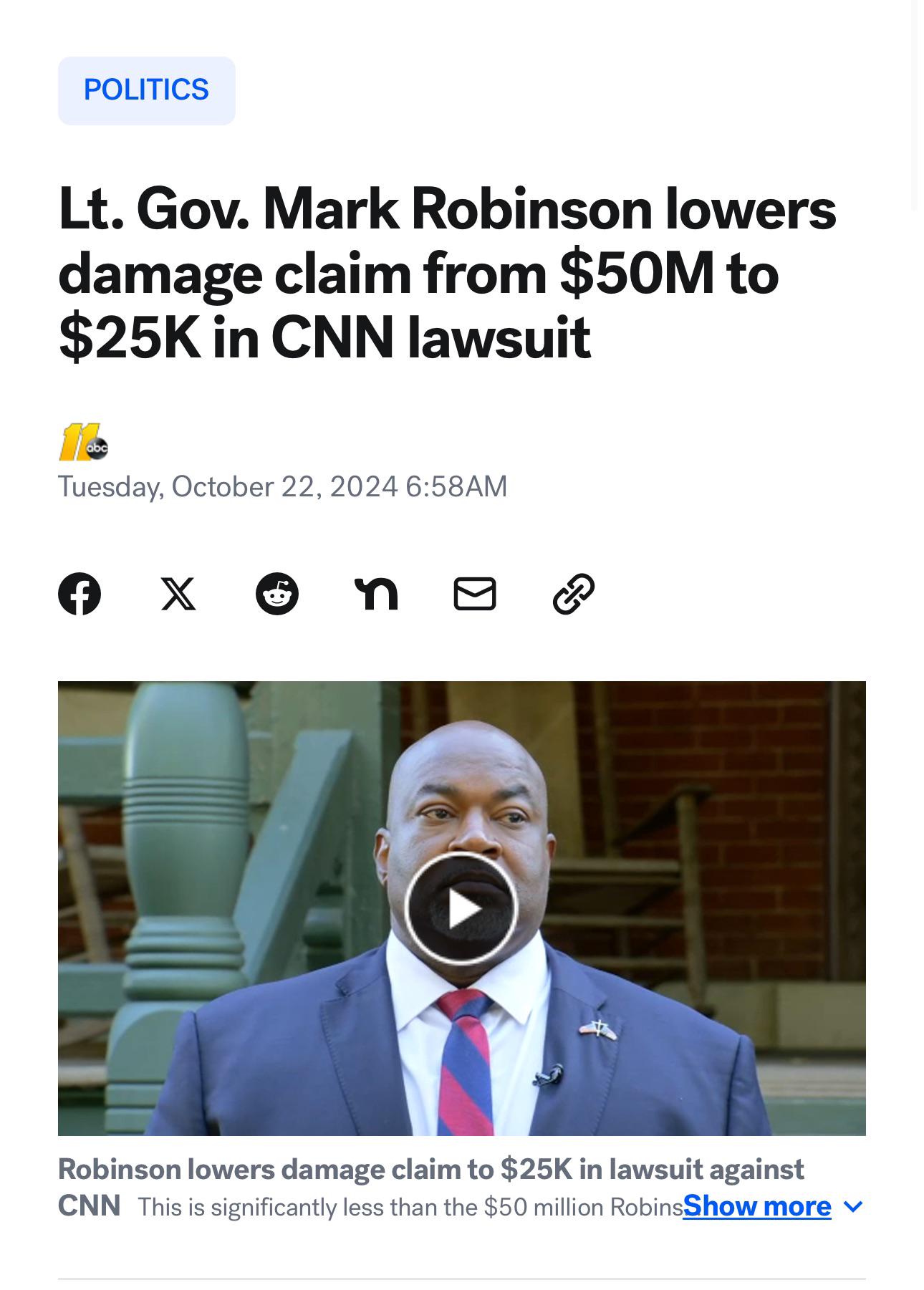 Mark Robinson Reduces Claim Against CNN - Already…. : rNorthCarolina Desperate sister gets blackmailed ii porn