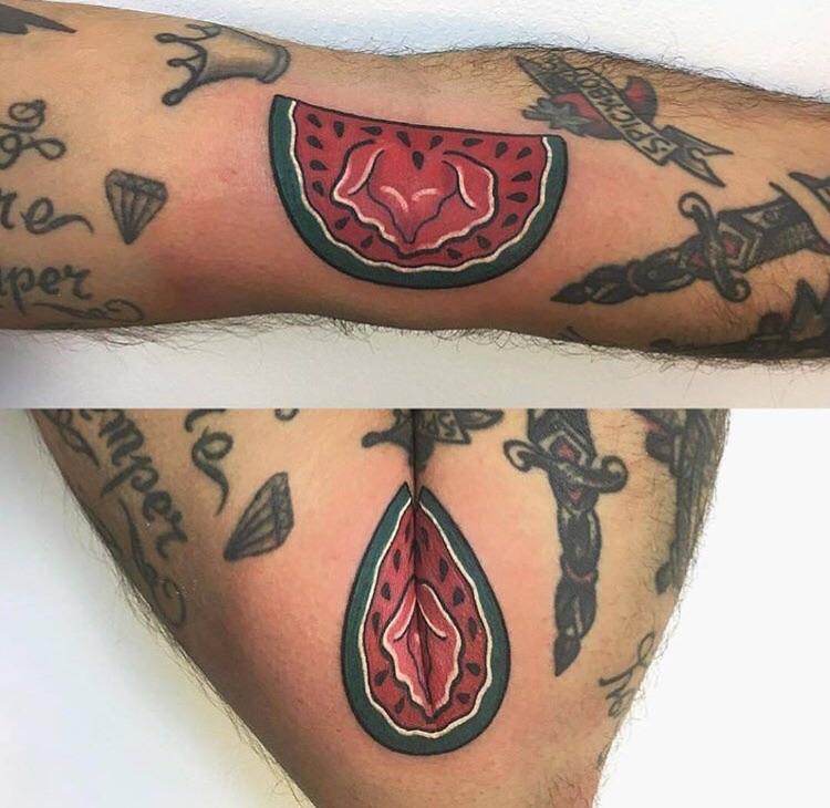 Found This 'Vaginermelon' Tattoo On Instagram : R/Trashy 730_x_750_jpg