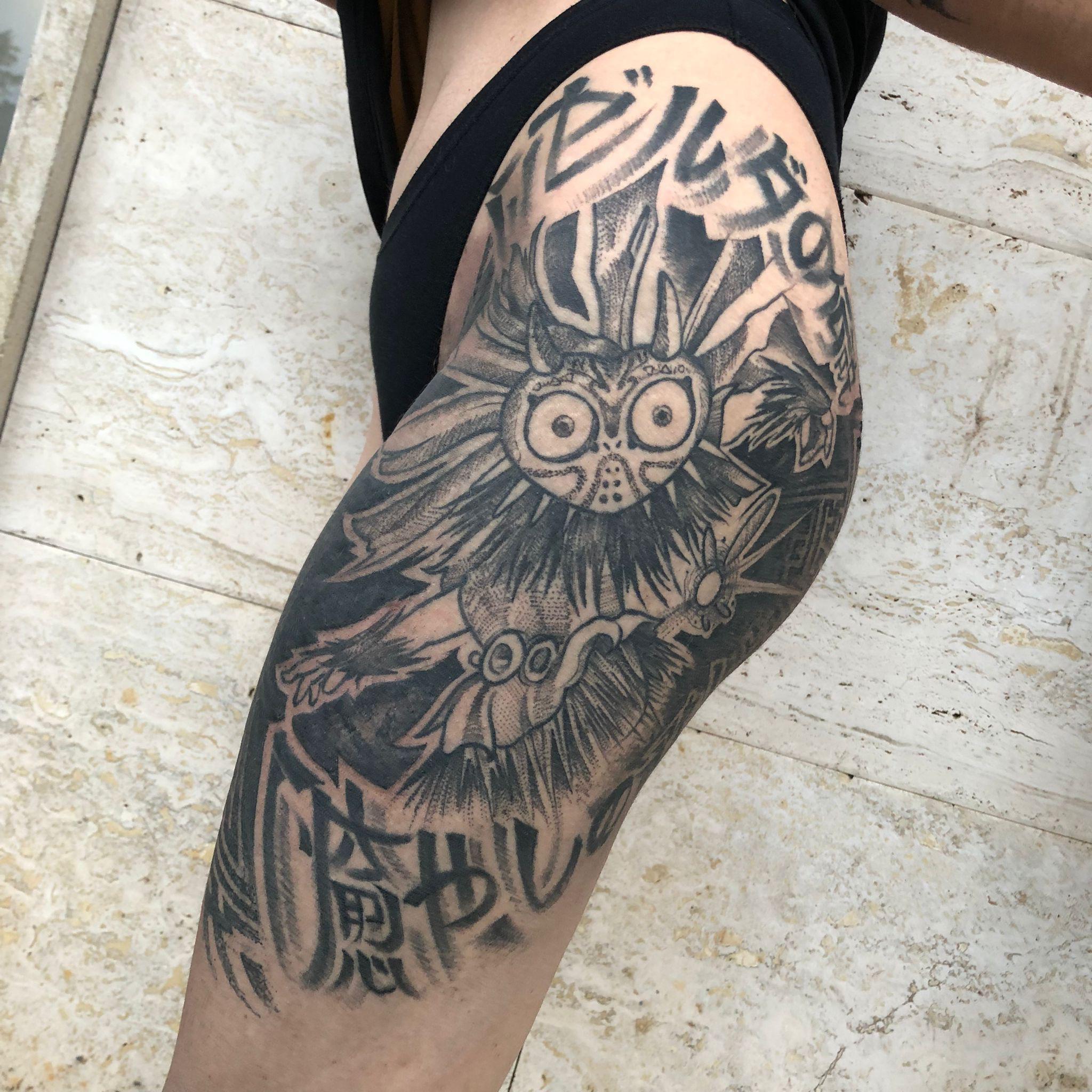 All] [Oc] Happy To Finally Post My Healed Zelda Majora's Mask Tattoo! : R/ Zelda 2048_x_2048_jpg