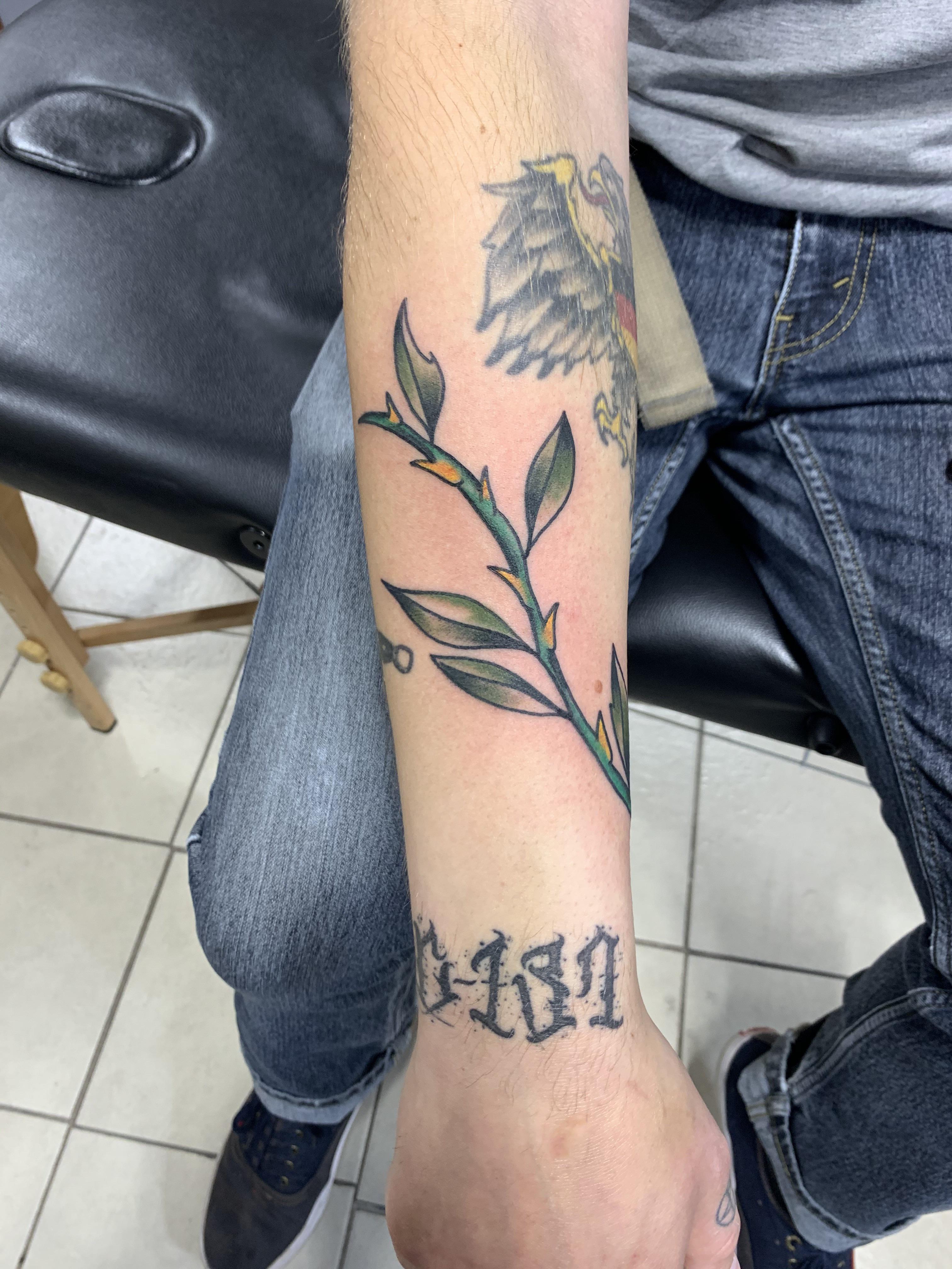 Thorn Vine And Leaves By Caleb At Electric Gnome Tattoo. Tulsa, Ok – Tattoo Lover Family 4032_x_3024_jpg