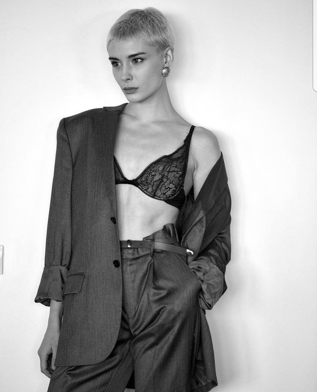 Short hair small tits