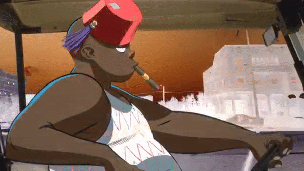 A Gif I Made Of Our Boy Russel Cruisin From The Aries Music Video Gorillaz
