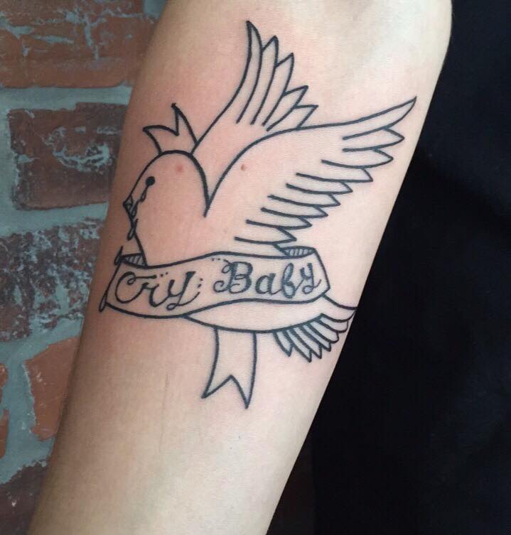 I Got A Crybaby Tattoo 3 Weeks Ago : R/Gothboiclique 753_x_719_jpg