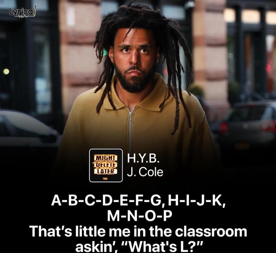 might delete later j cole