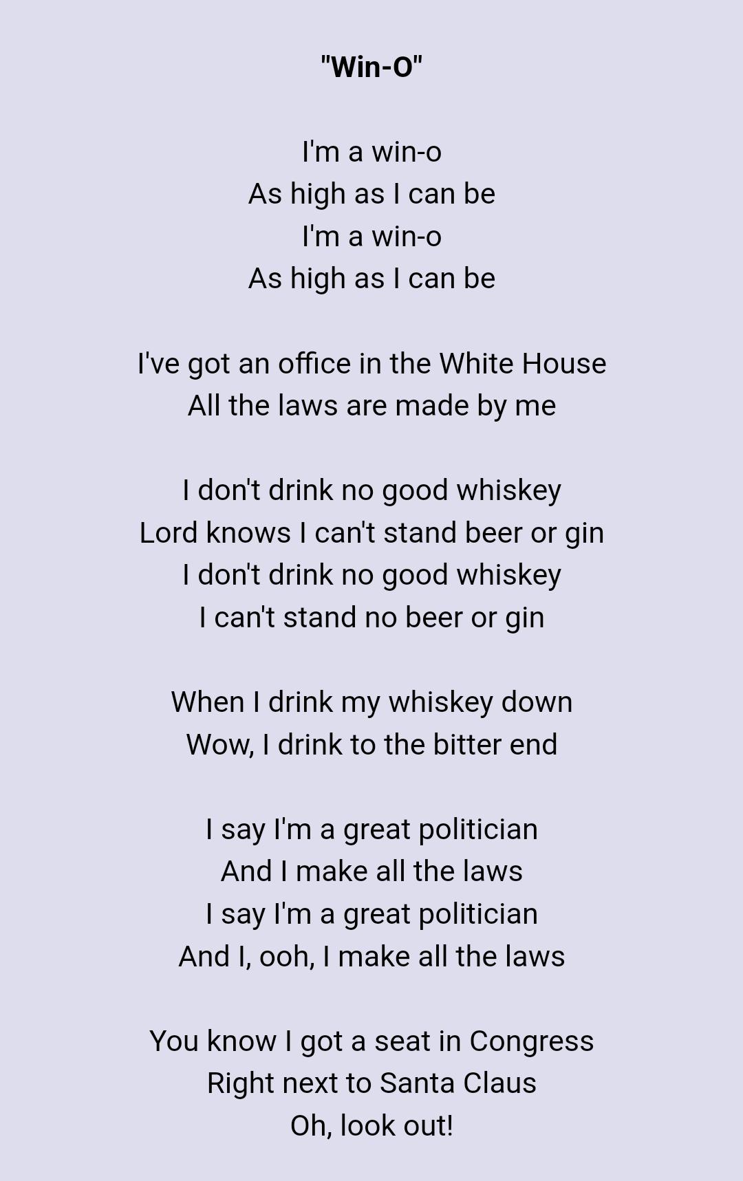 rhyming and stealing lyrics