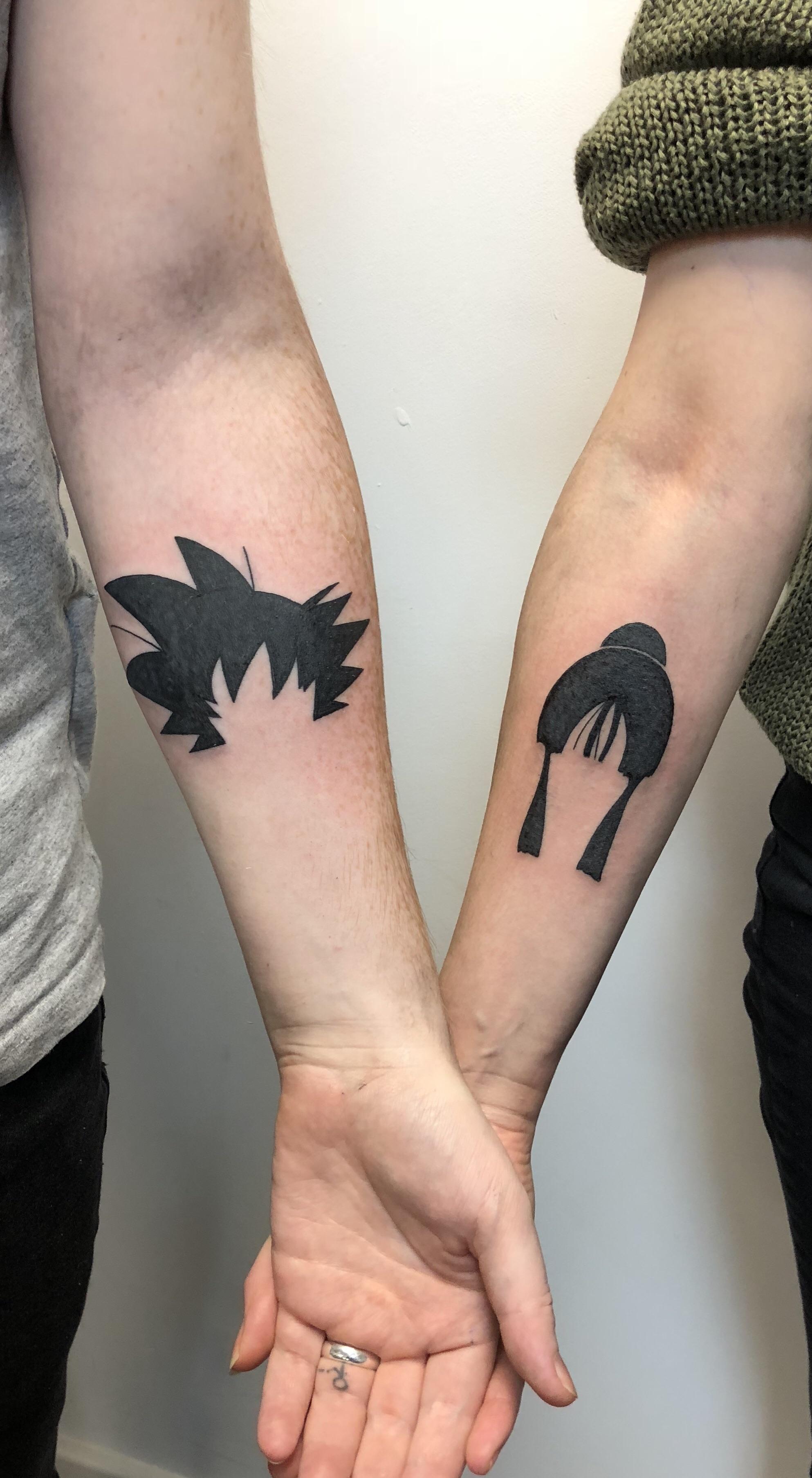 The Hair Of Goku And Chi-Chi From Dragonball, Tattooed On My Wife And Me By Judd Wrighton At Lords Tattoo Studio In Harrogate, Uk. Not An Original Design, But Executed (I Feel) 3612_x_1986_jpg