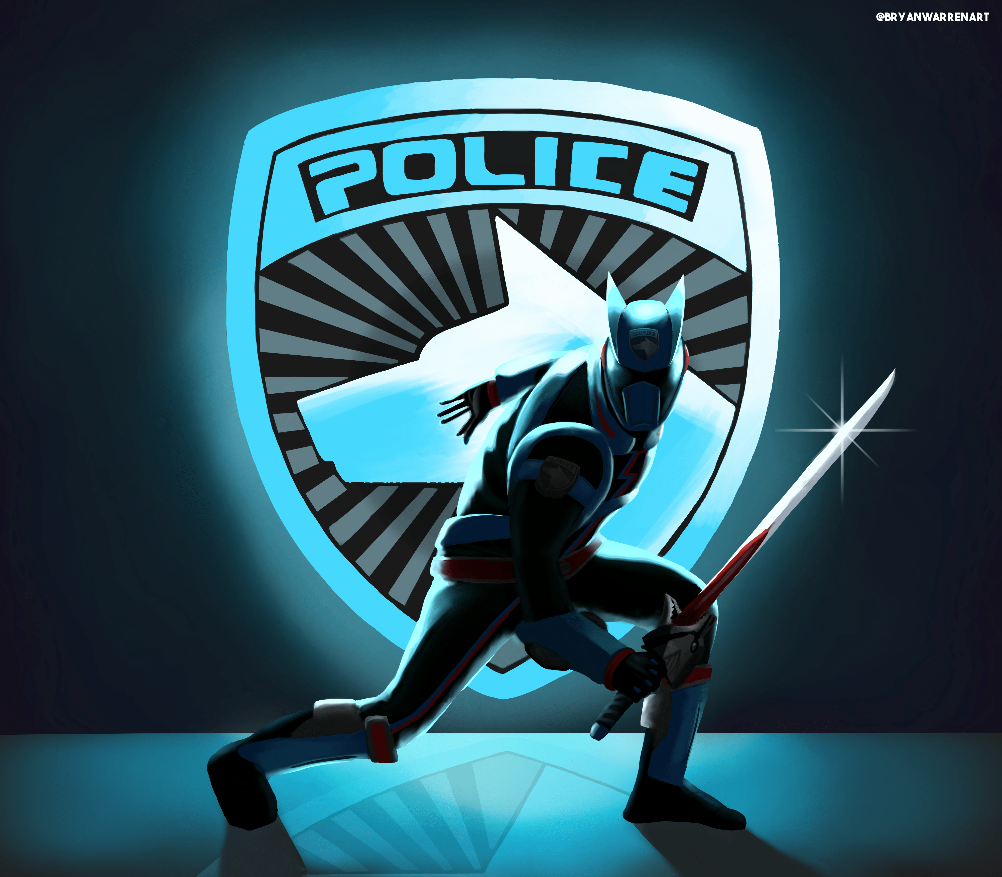 Shadow Ranger artwork by me : rpowerrangers Shadow rangers