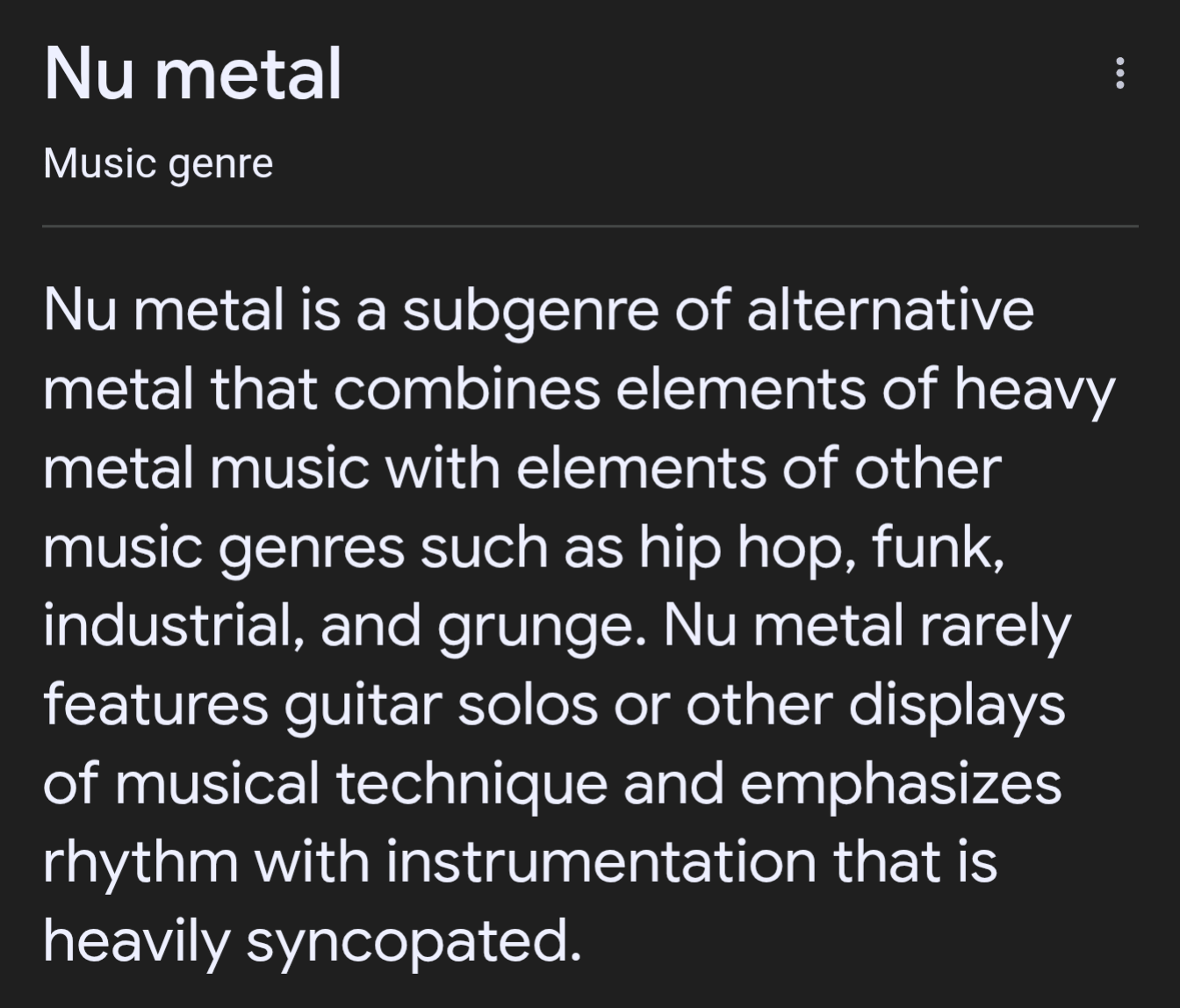 metal characteristic