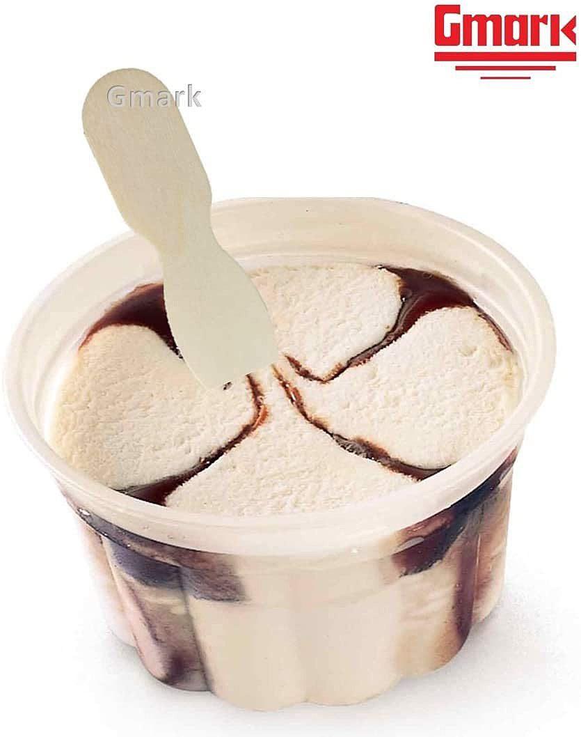 Ice cream wooden spoon