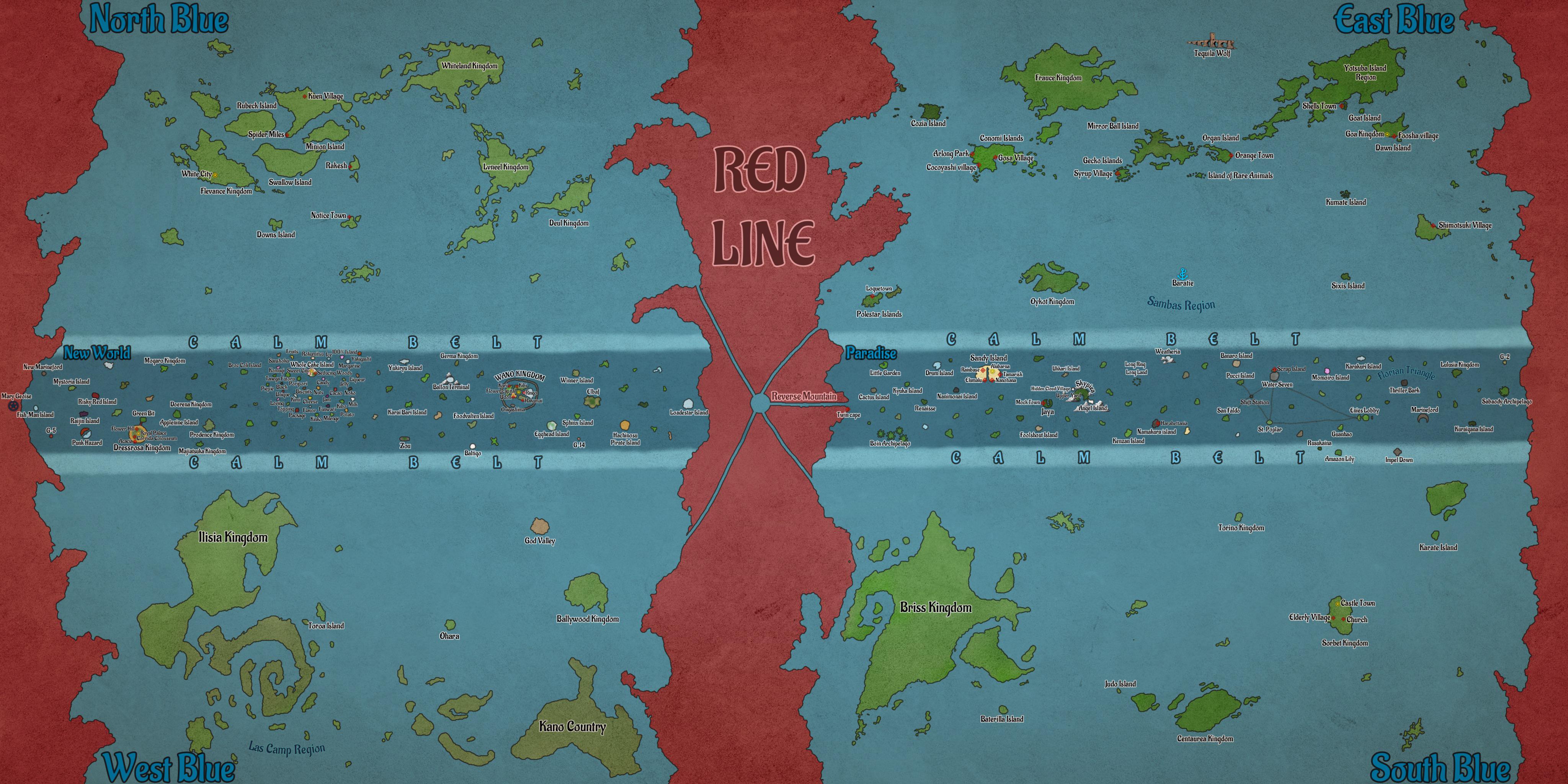 ONE PIECE WORLD MAP : rOnePiece