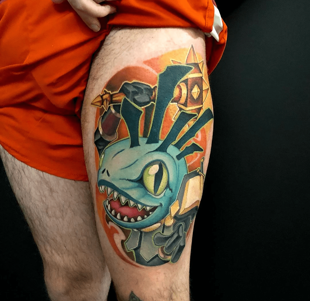 My New Murloc Paladin Tattoo Done By Artist Mark Tousignant! : R/Wow 1048_x_1080_png