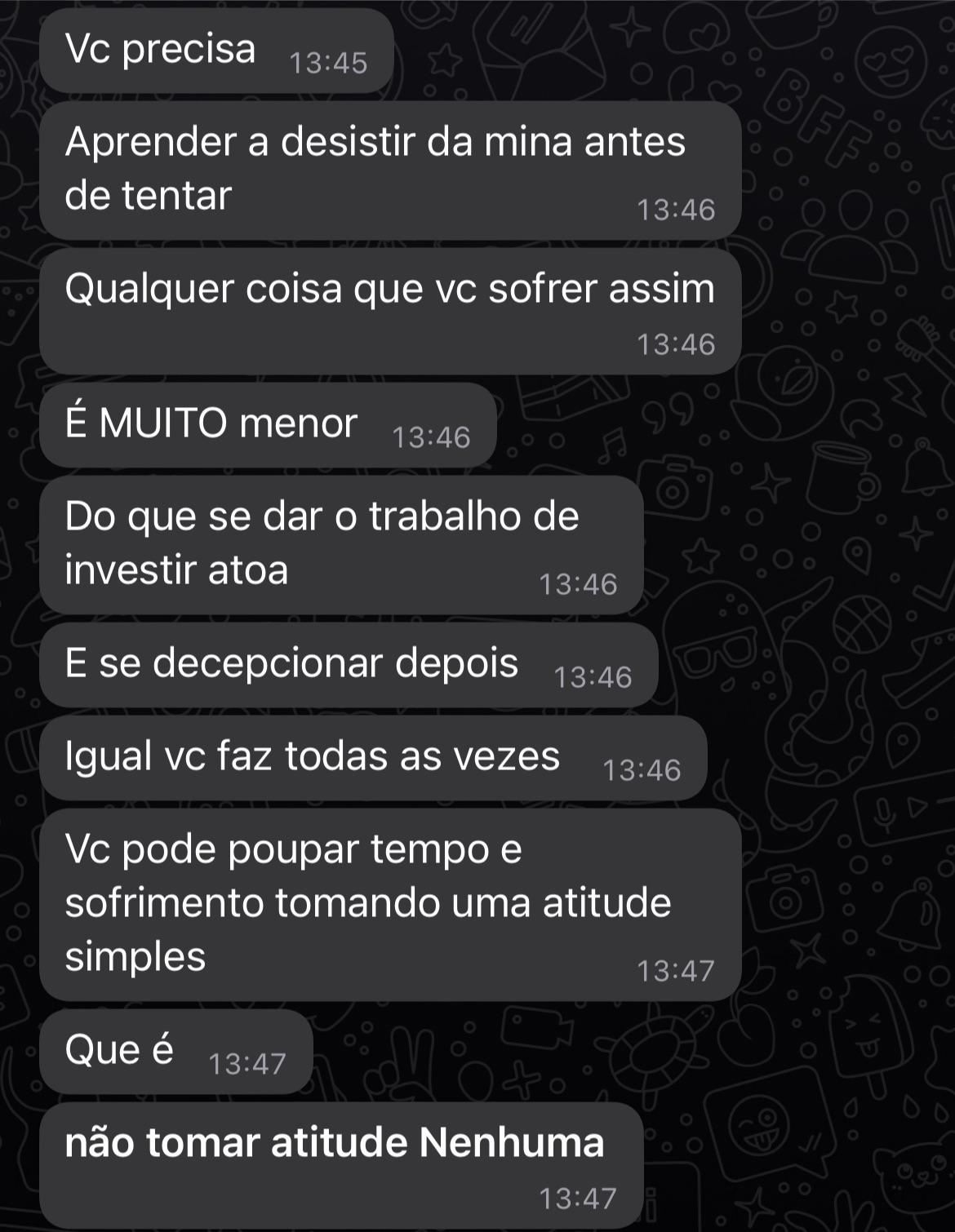 Acho que meu amigo tentou me comer