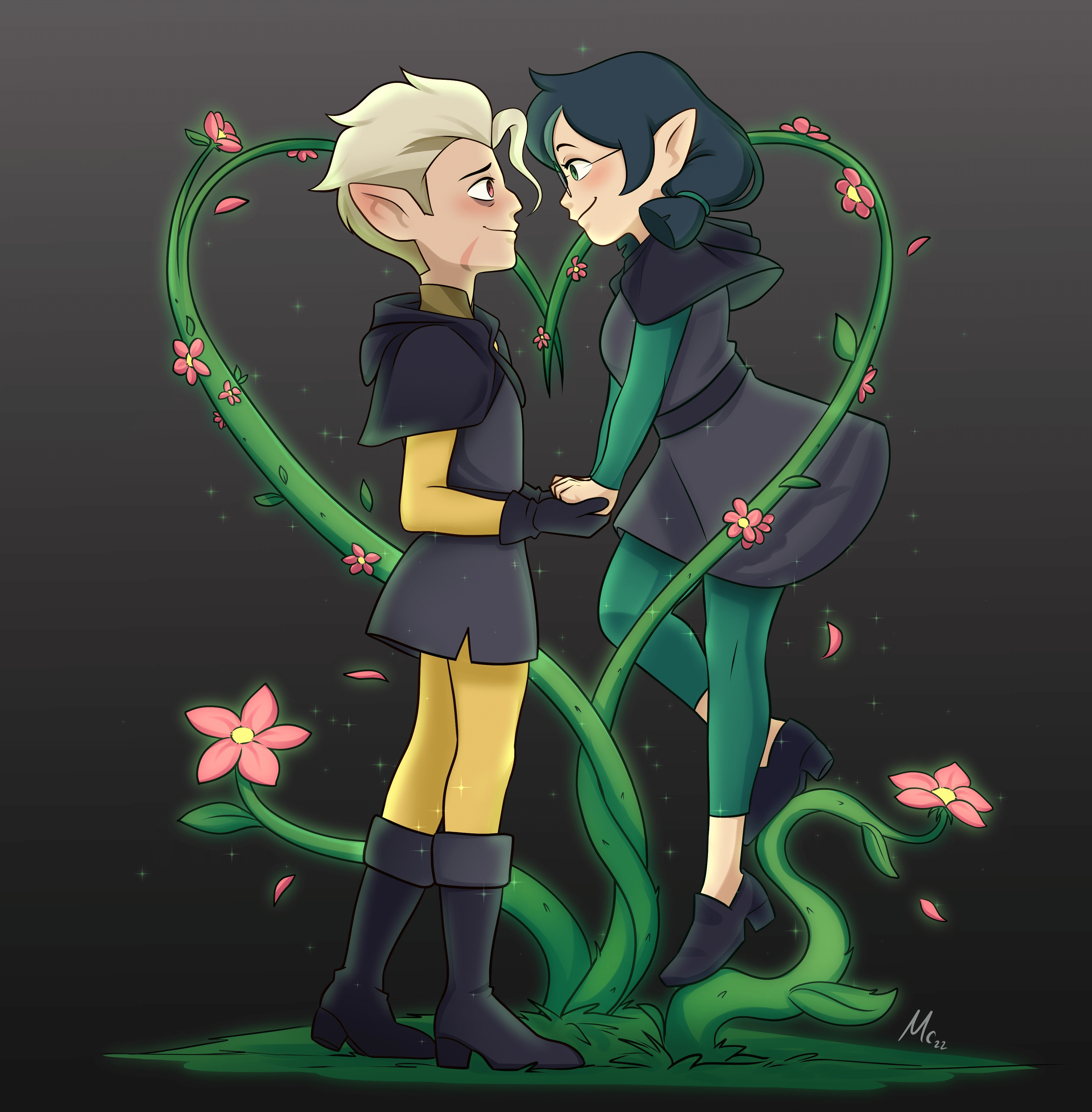 Hunter and willow the owl house