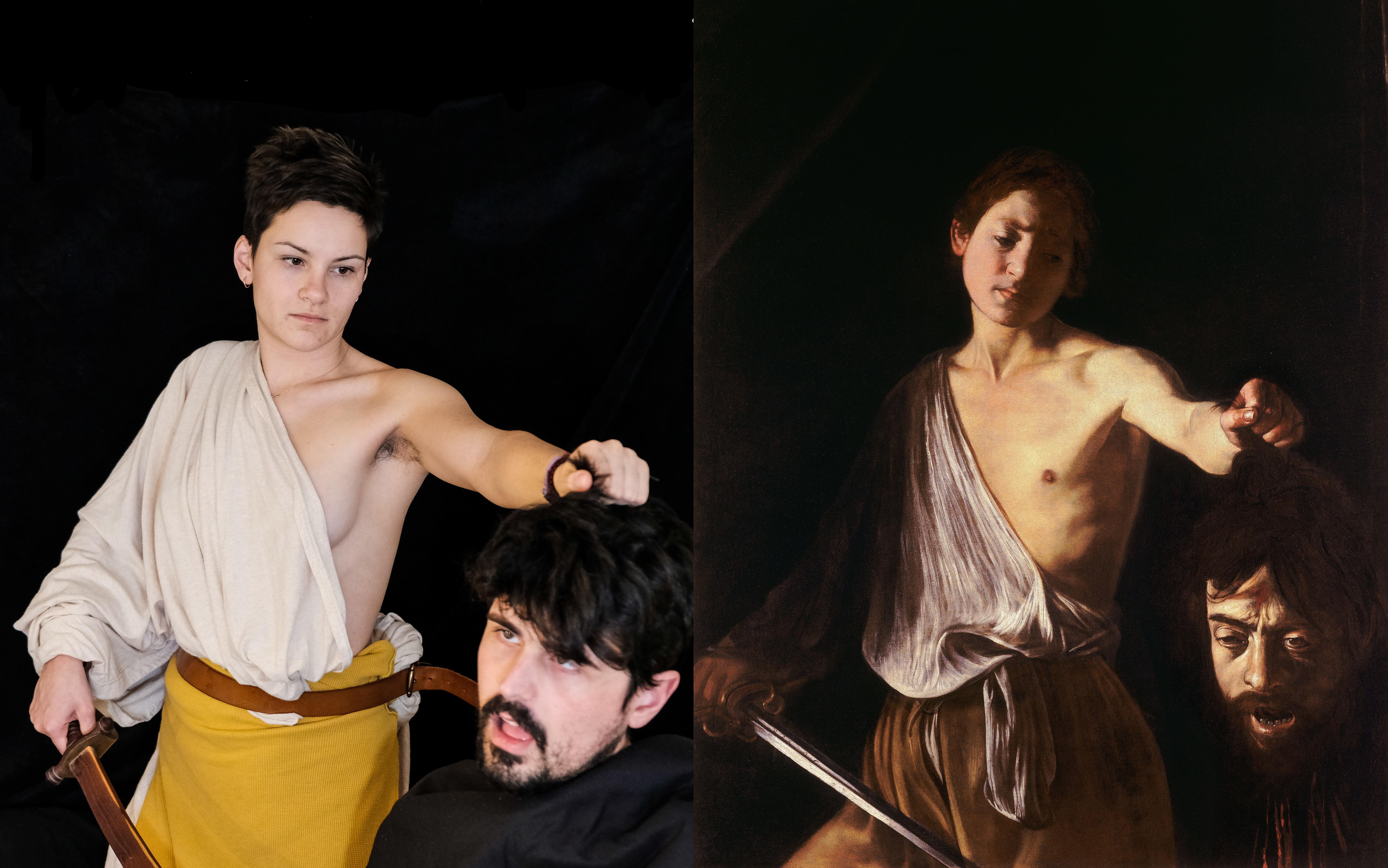 We Recreated Caravaggio S David With The Head Of Goliath For Getty Museum Challenge Pics