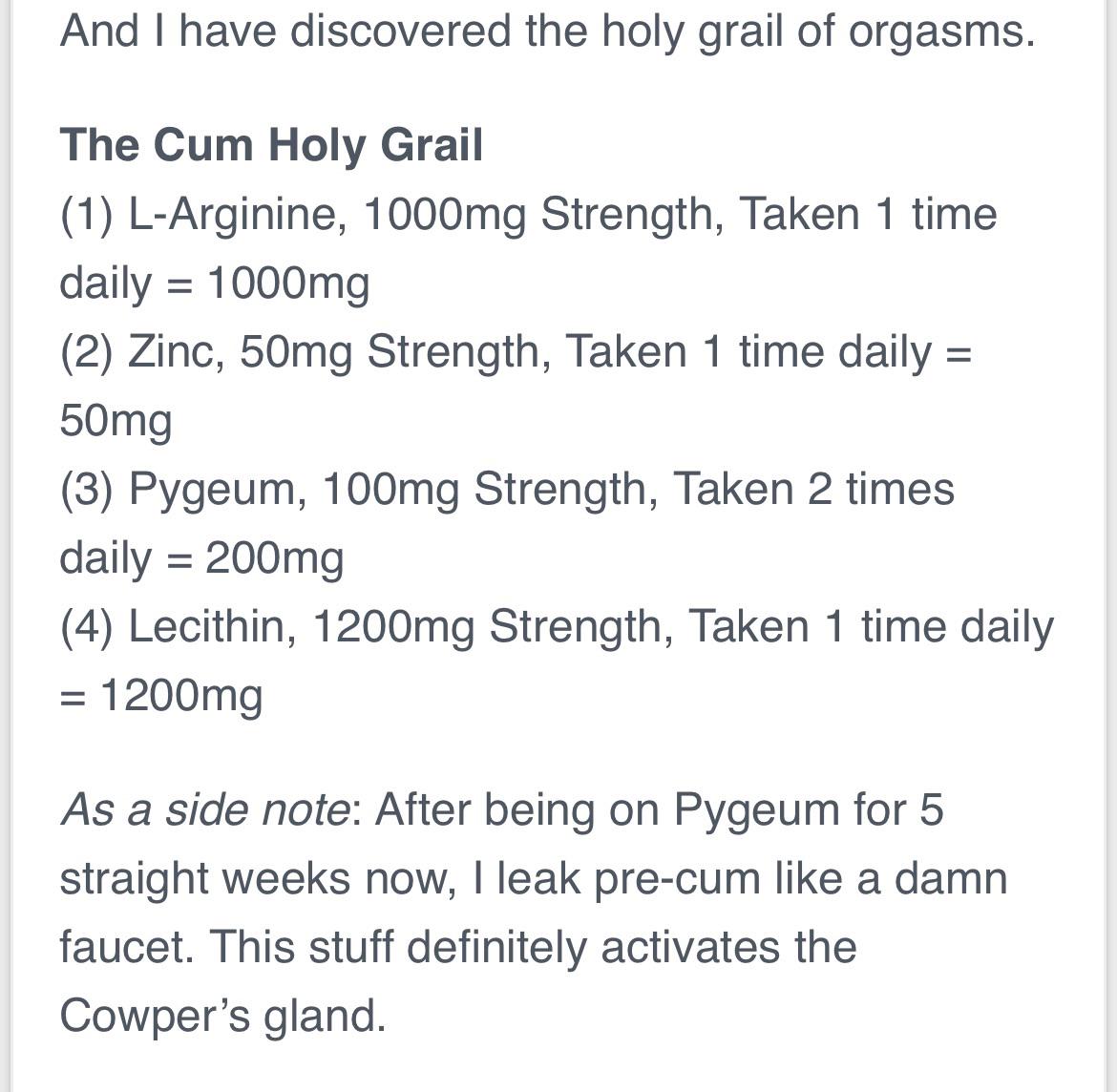 Pygeum lecithin and zinc