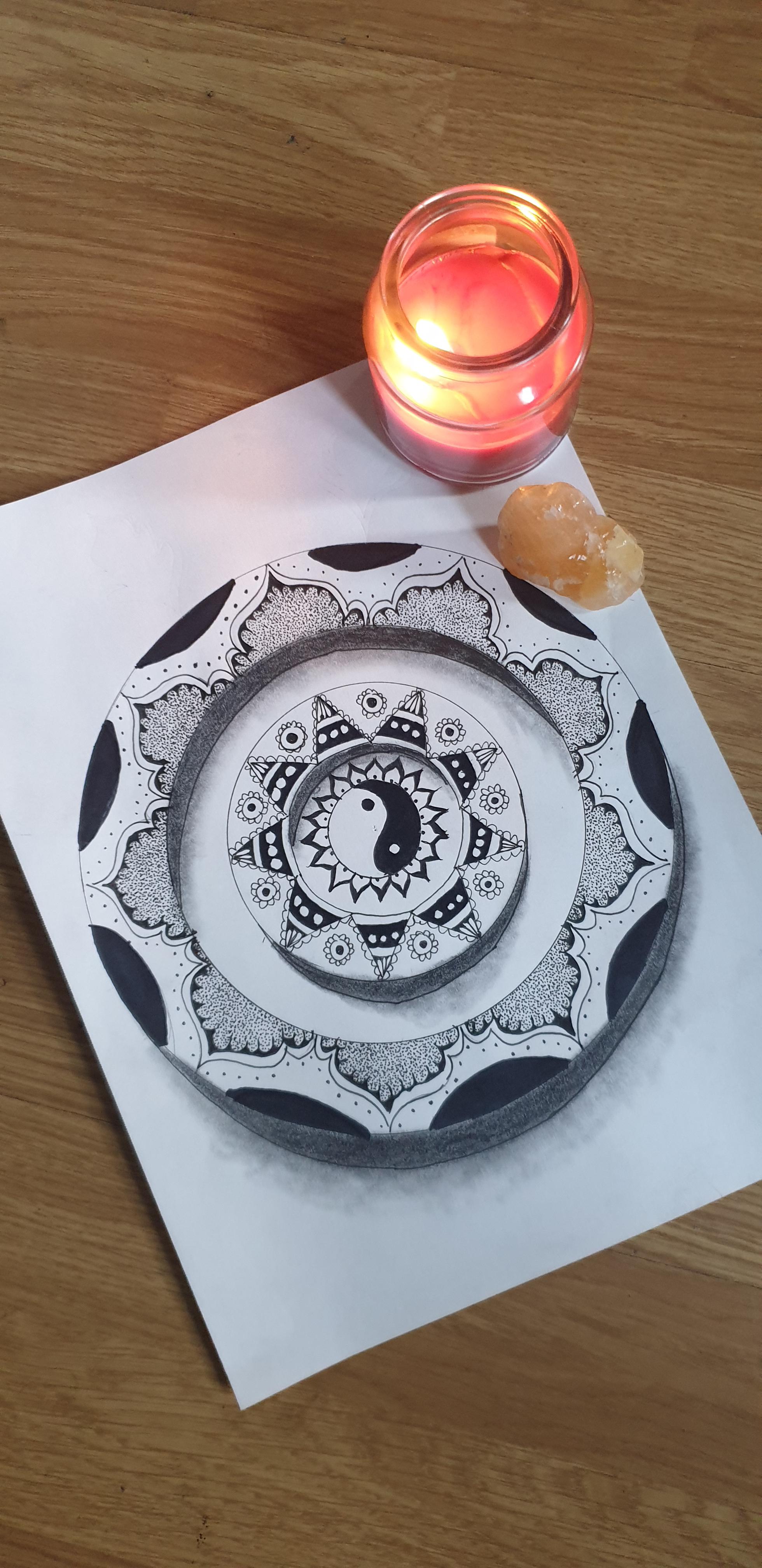 3d Mandala Art Here I Wanted To Try A Different Approach To These Amazing Patterns Video To This Drawing On My Channel And Bio Mandalas