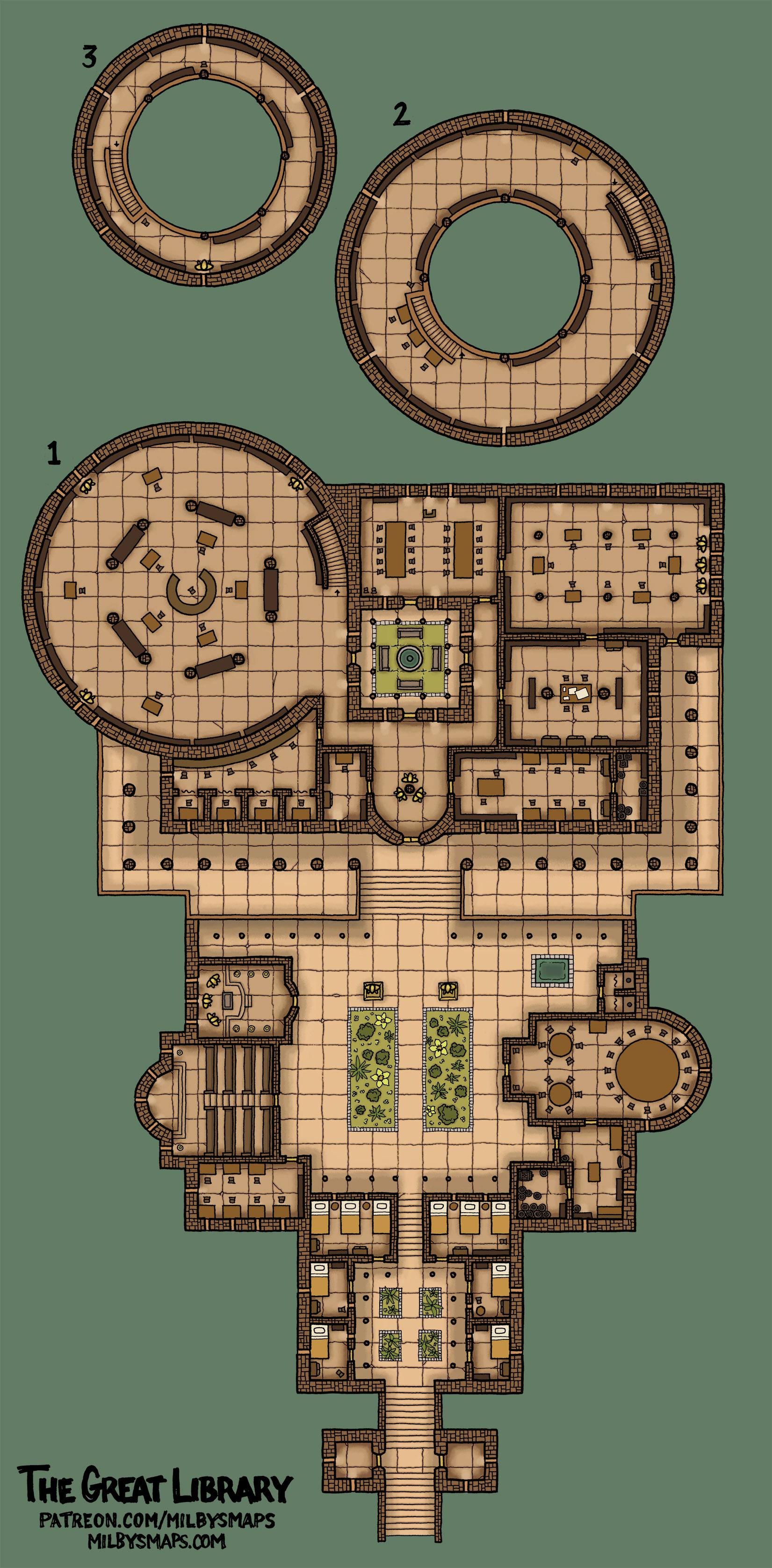 Dnd library map