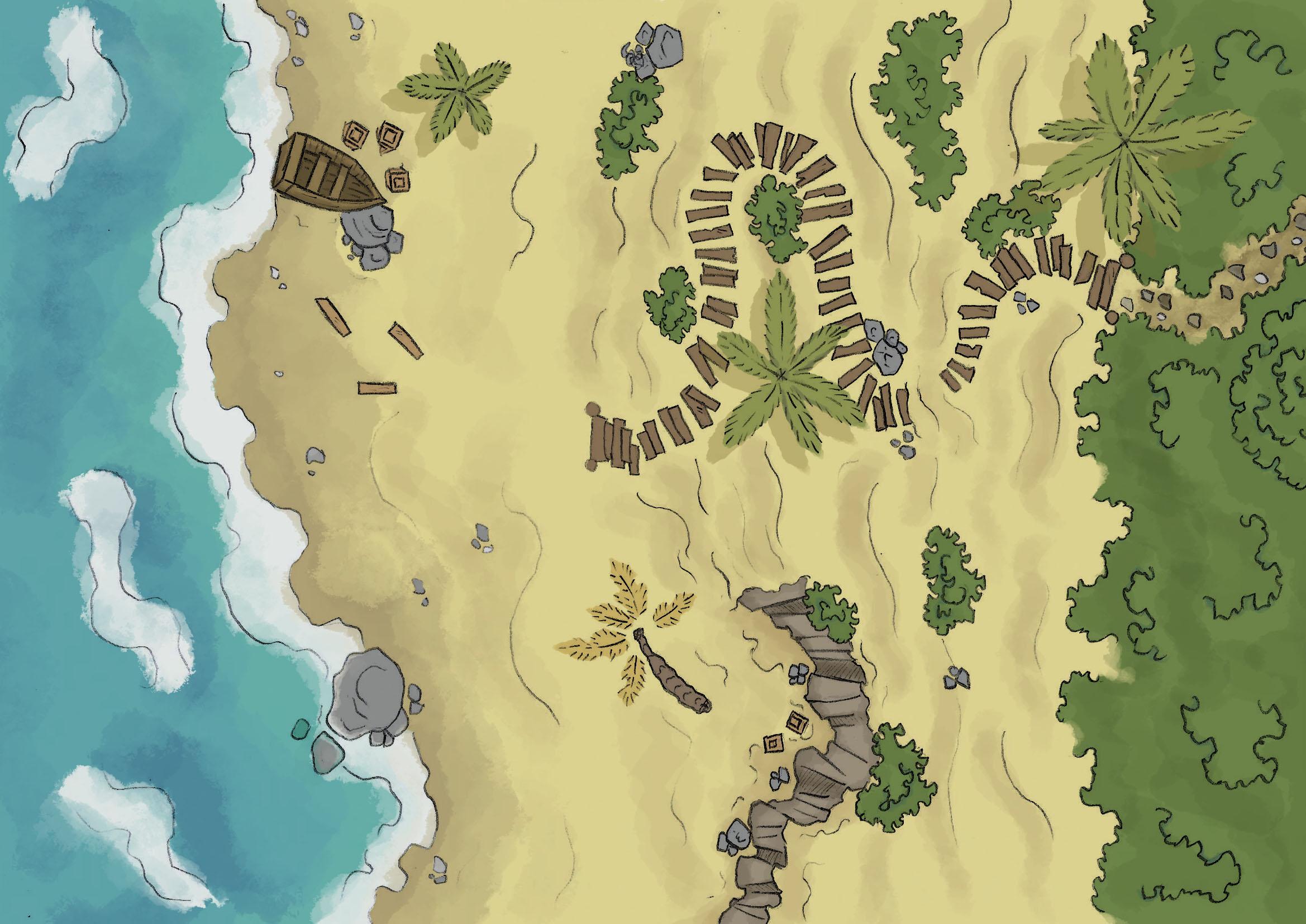 Beach map dnd