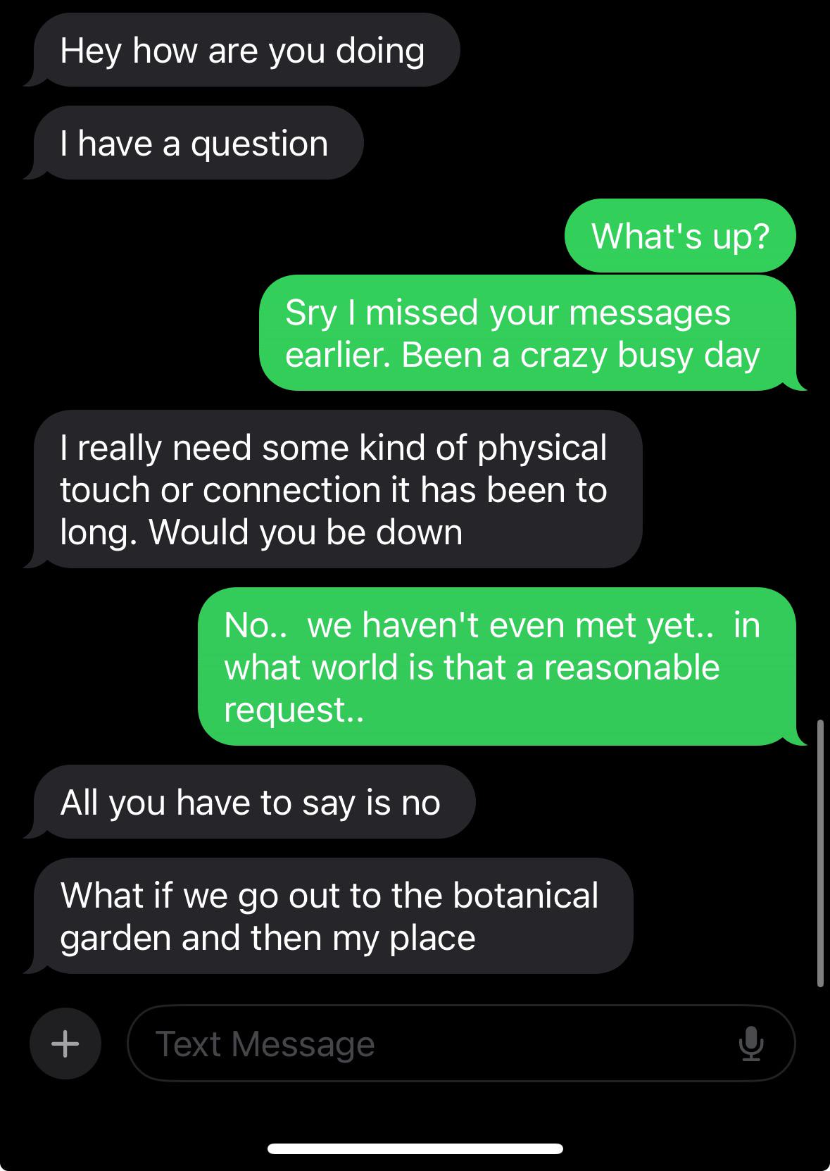eliza from indeed text messages
