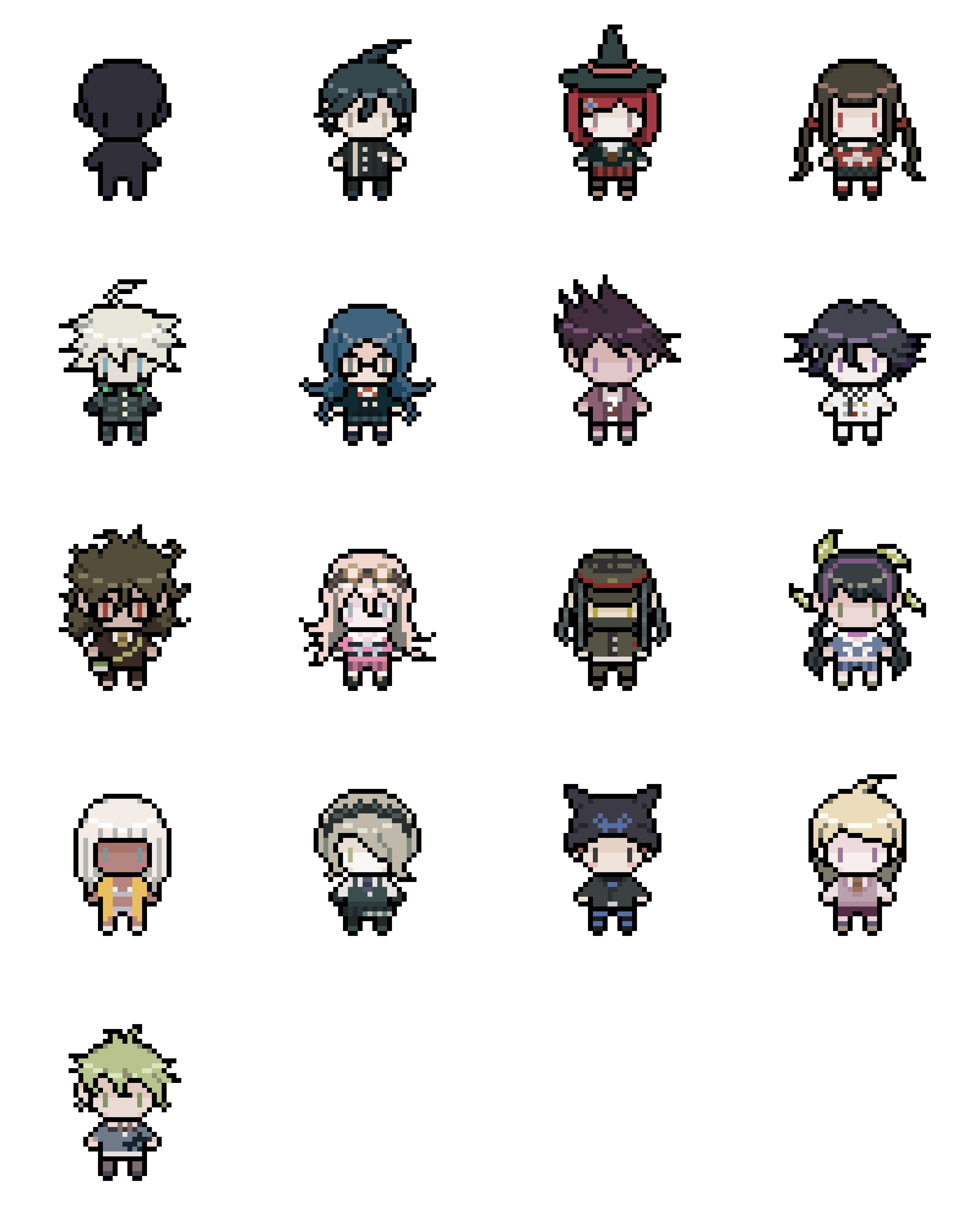 Danganronpa sprite gallery