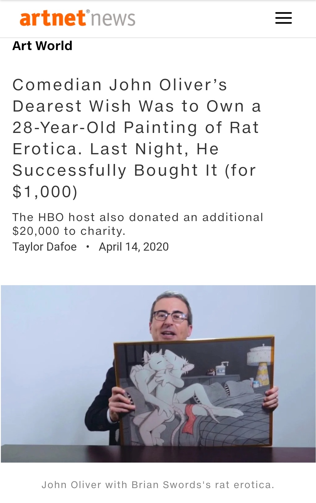 John Oliver S Rat P Rn Okbuddyhasan