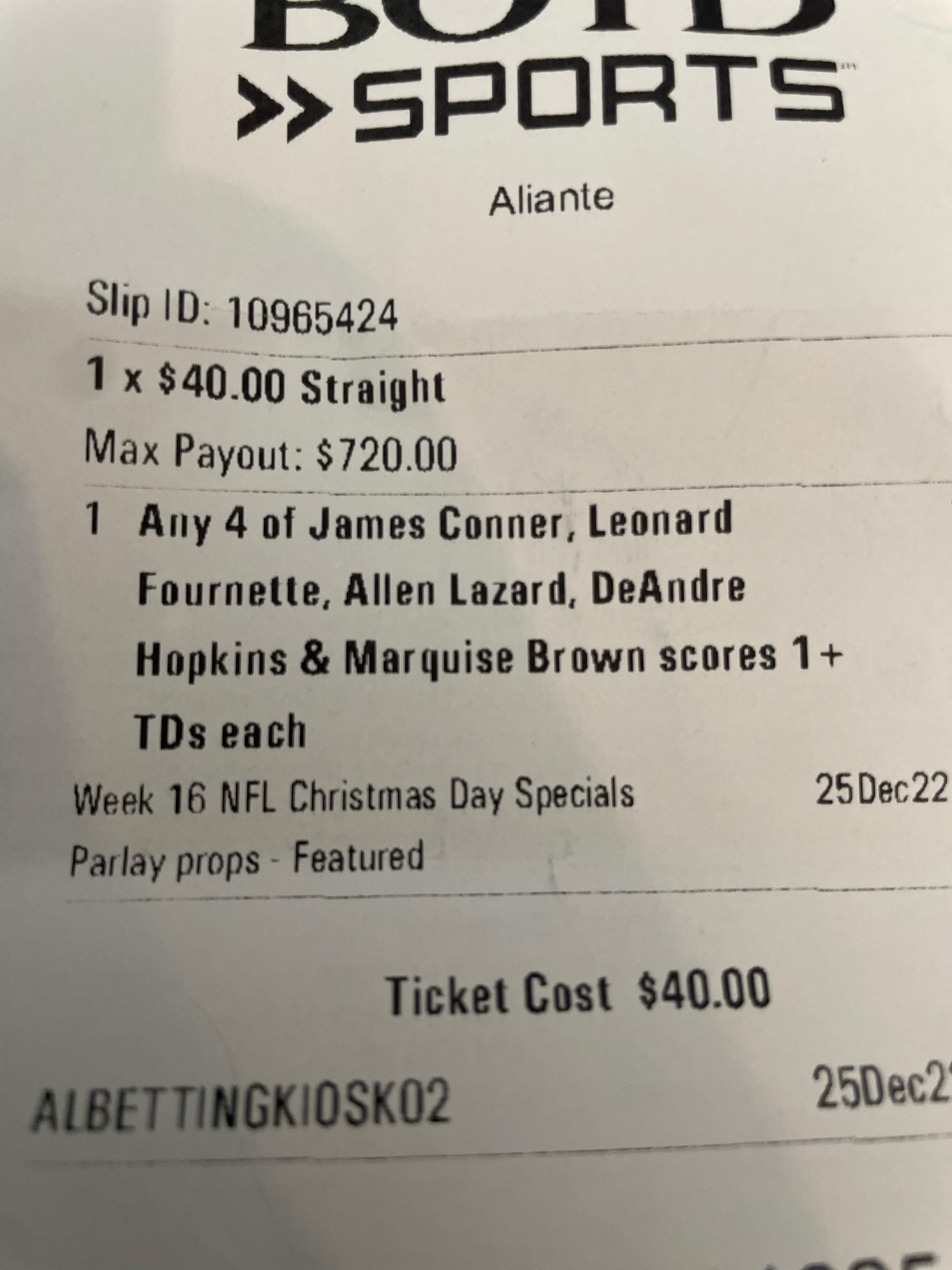 What does 1+ td mean in betting