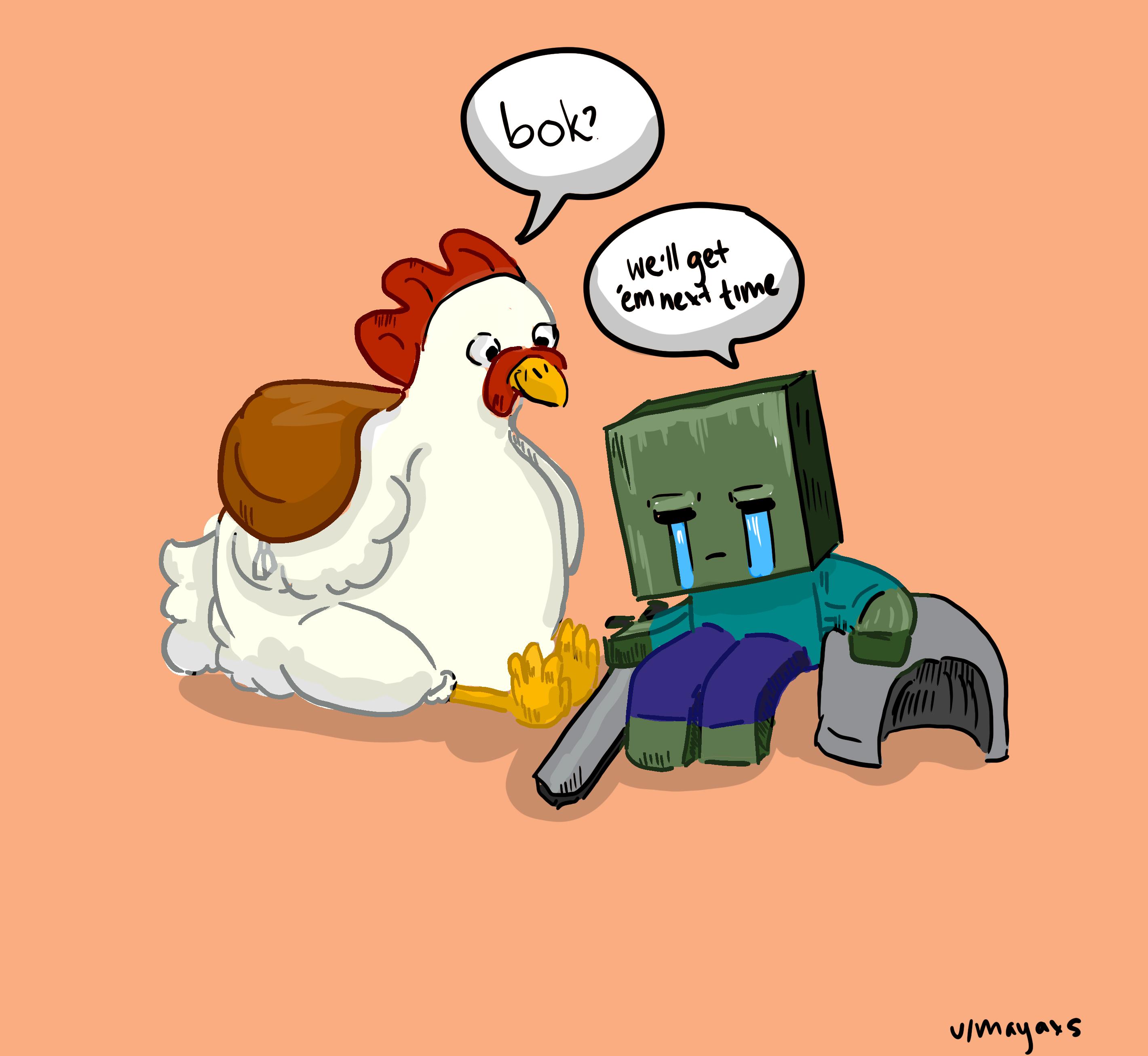 Chicken jockey minecraft