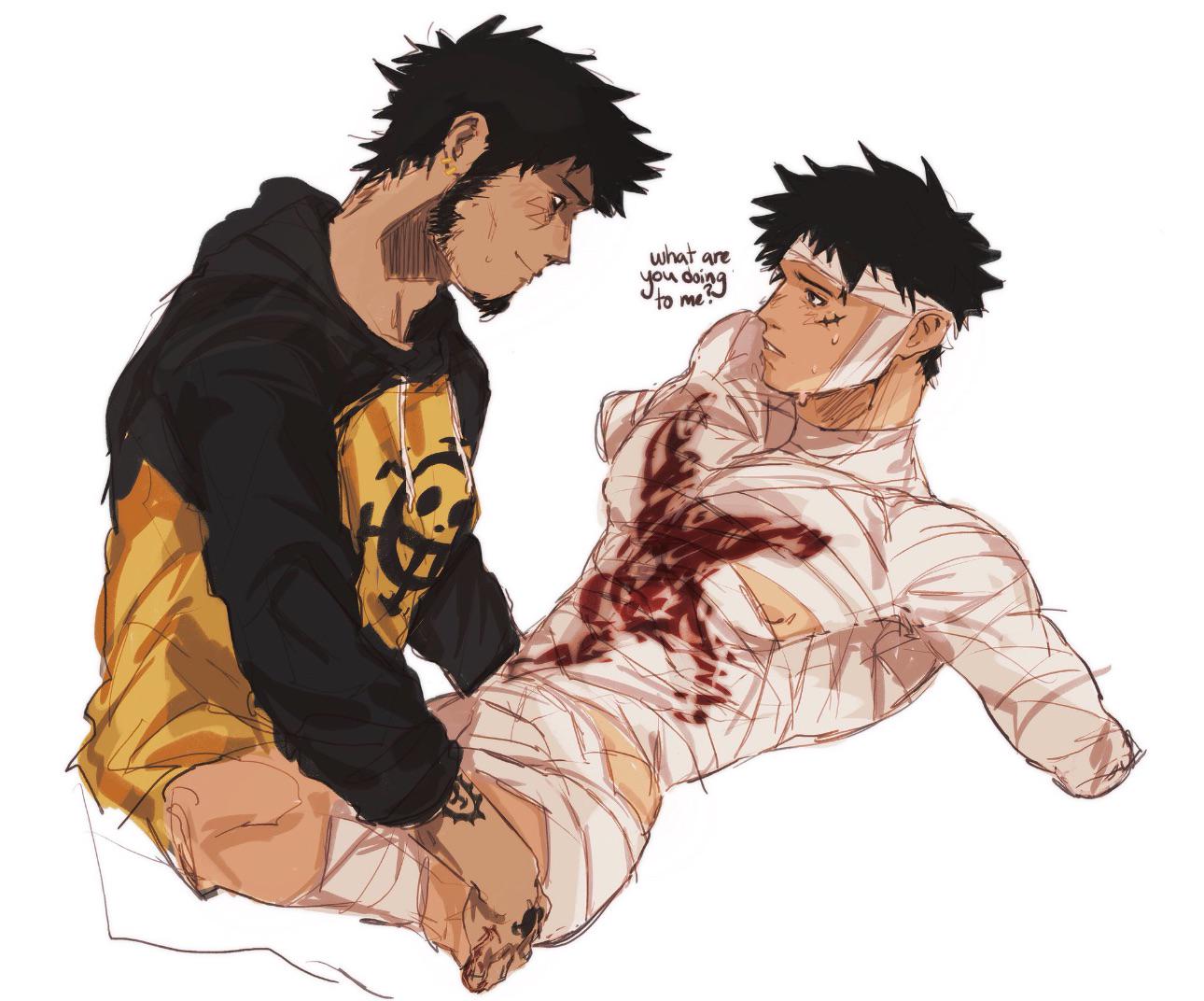 Luffy x Law Yaoi - Rule34 Gay Art