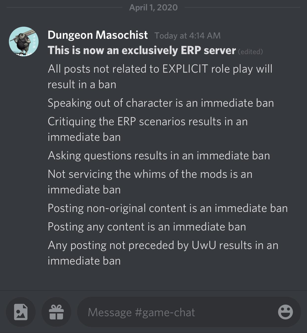 Discord dm erp