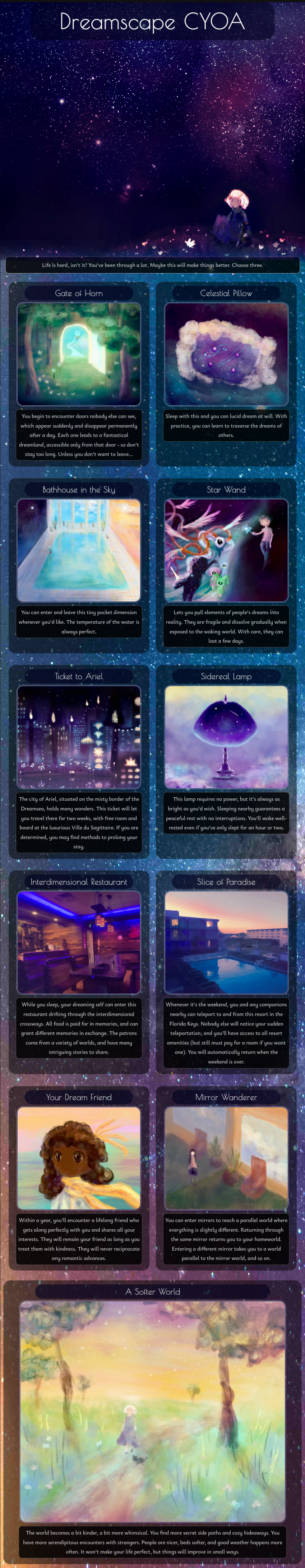 One small dream cyoa