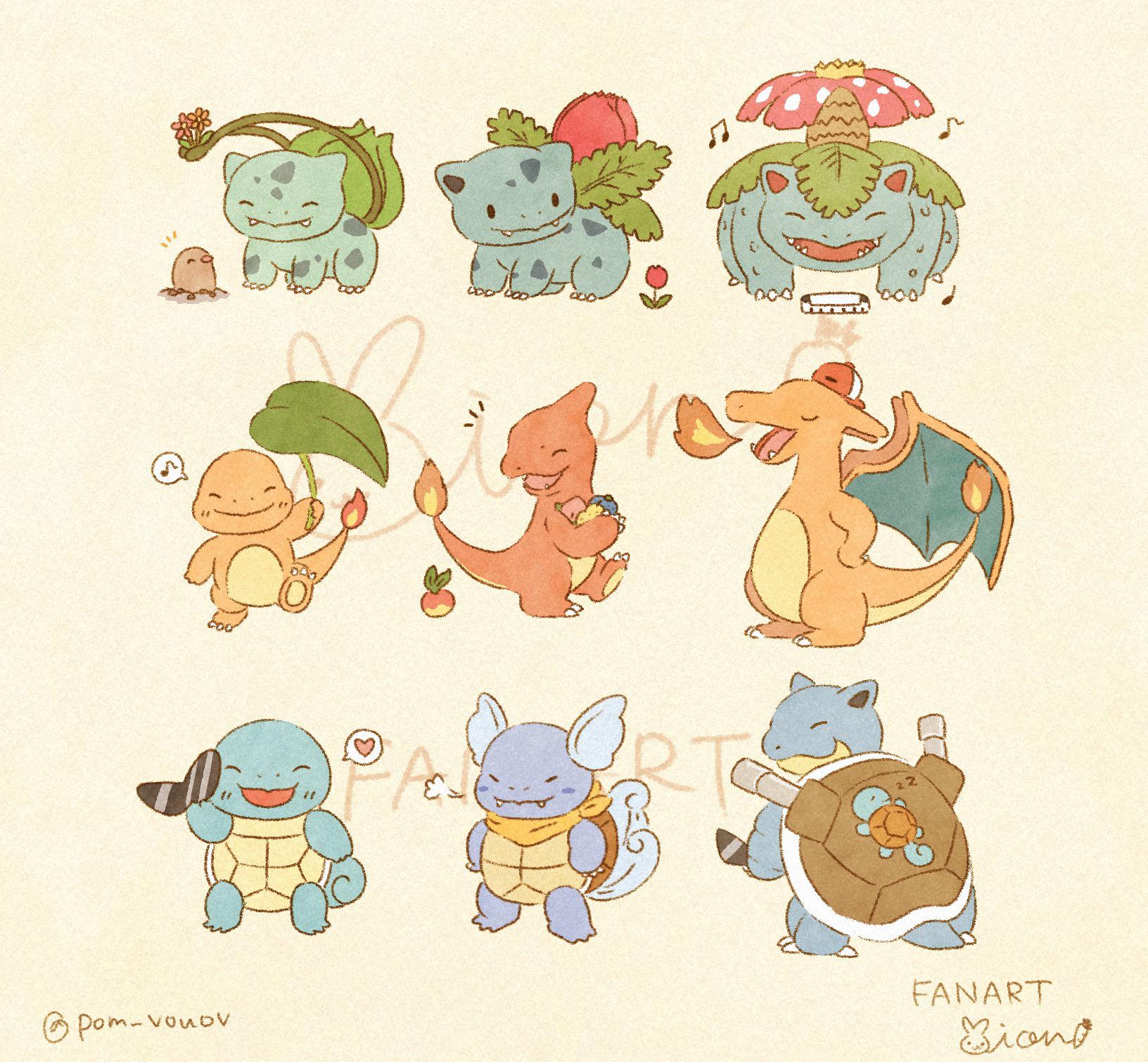 Kanto starters