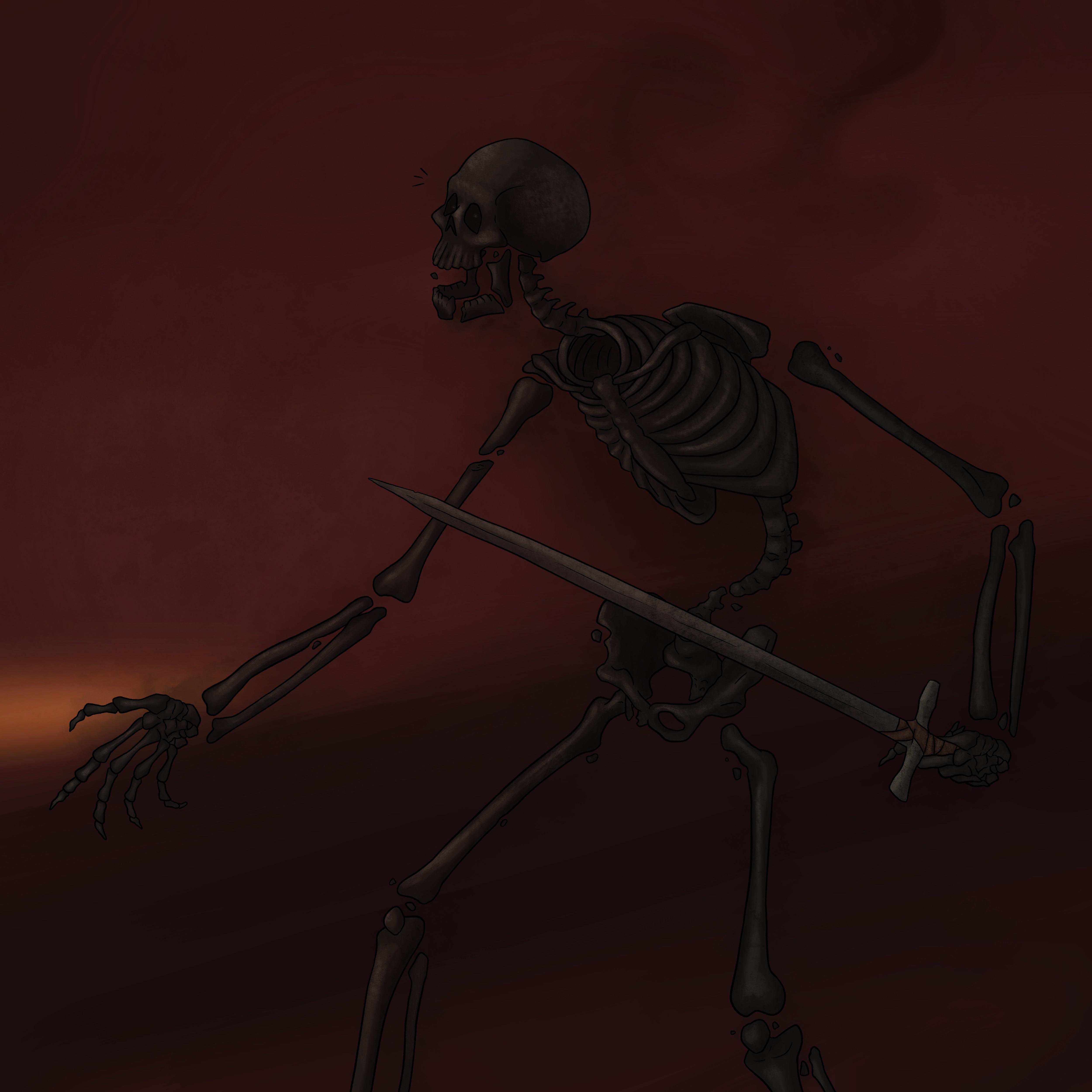 An Attempt At Drawing A Realistic Wither Skeleton Lol ã Hope You Like It Minecraft